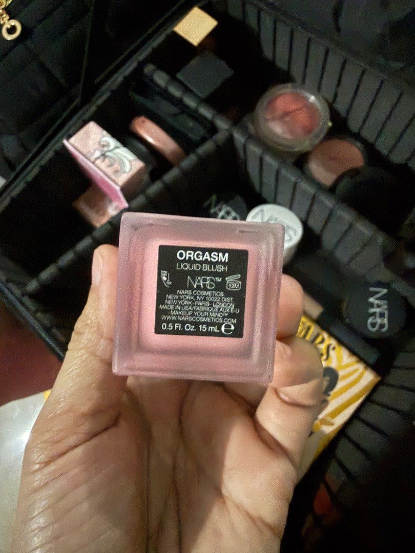 NARS Liquid Blush - Orgasm (Category: Makeup) located in Manila. Submitted by aneajmik (Listing ID 1417055233, Image 2). Description: - NARS Liquid Blush in Orgasm - Size: 0.5 fl. oz. / 15 mL - Authentic product - Comes in original packaging - Beautiful pink shade - Kept in a makeup case.