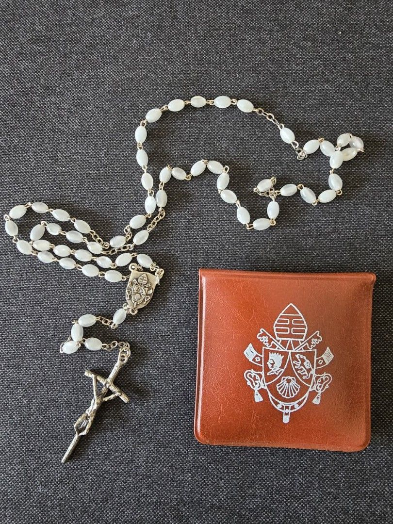 Papal Audience Rosary from Pope Benedict XVI (Category: Religious Items) located in Tarlac. Submitted by wildglow (Listing ID 1417094944, Image 1). Description: A treasured keepsake ✨ Papal Audience Rosary from Pope Benedict XVI — a beautiful symbol of faith, history, and prayer. 🤍📿 Pope Benedict XVI Papal Audience Rosary #PapalAudience #PopeBenedictXVI #CatholicFaith #HolyRosary #Vatican #CatholicHeritage #FaithKeepsake #ReligiousJewelry #Cath
