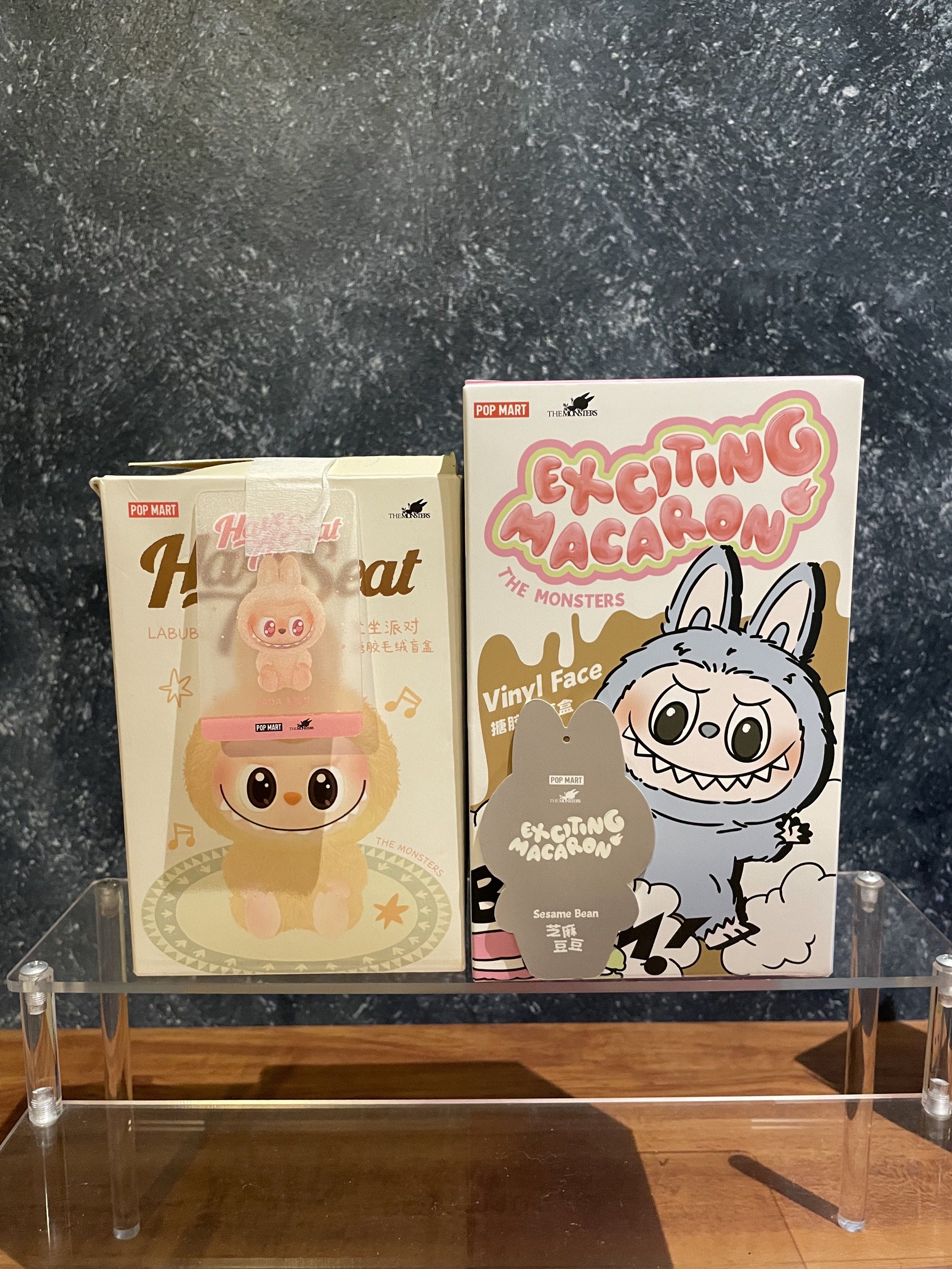 Pop Mart Have A Seat & Exciting Macaron Labubu (Category: Designer & Blind Box Toys) located in Taguig. Submitted by fosteratt (Listing ID 1417113837, Image 1). Description: LFB/WTS Skullpanda The Grape Scissors (misprint) - 800 The Monsters *Labubu Have a seat Dada (fabric tag)- 1000 Labubu Sesame Bean - 900 Lazy Yoga Americano - 600 Lazy Yoga Show Off - 600 Kubo Future warrior - 600 Hirono Vagrancy - 800 Crow - 600 Warrior- 500 Pop Beans Coffee