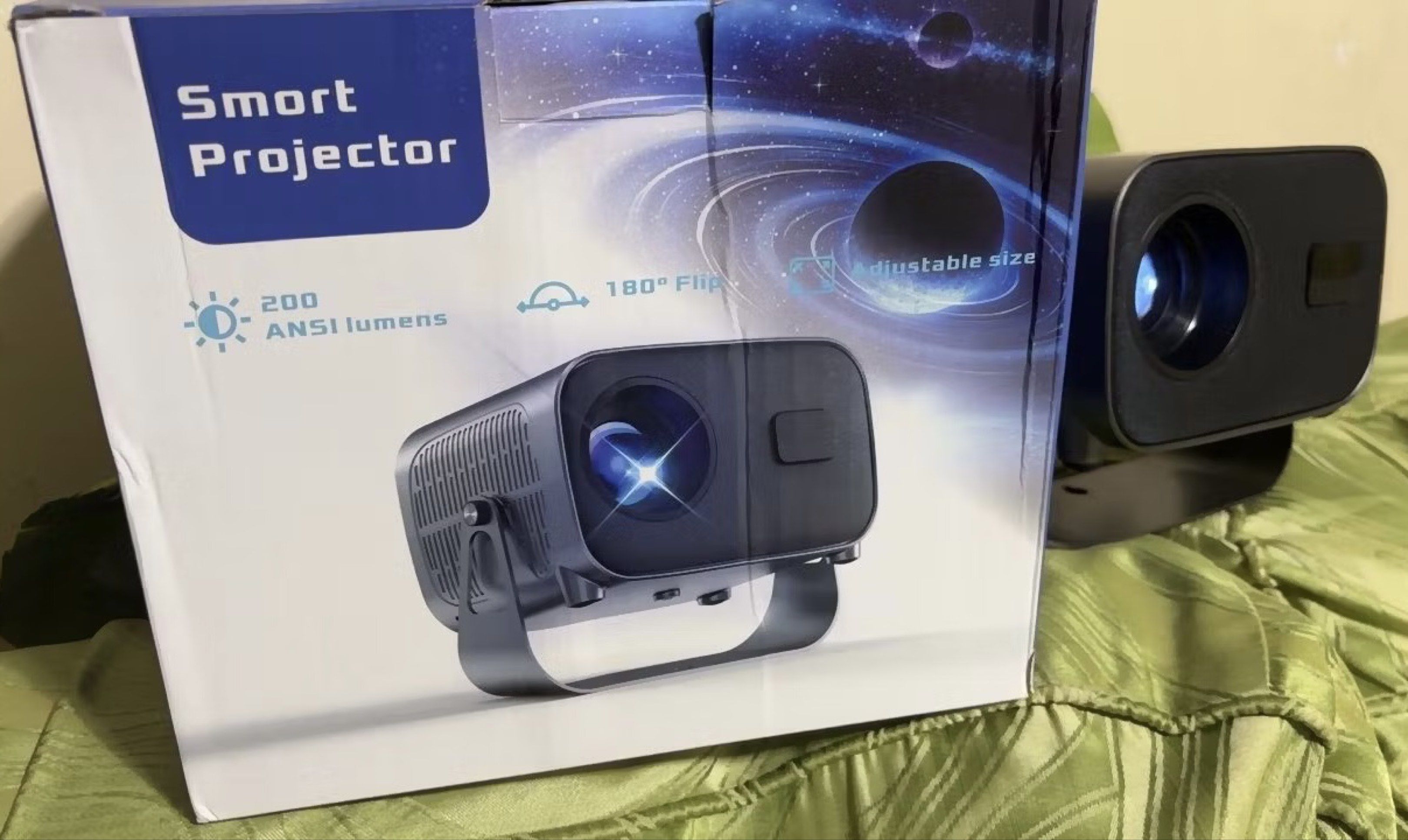 Projector V8 Android HD Projector (Category: Projectors) located in Quezon City. Submitted by maiaple25 (Listing ID 1417026398, Image 3). Description: Turn any space into your own mini cinema! 🎬 The Projector V8 is a portable Android HD projector with bright LED lamp, perfect for movies, Netflix, YouTube, gaming, and presentations. ✔ Built-in Android system – no extra device needed ✔ HD projection for clear and vibrant viewing ✔ LED lamp for lon