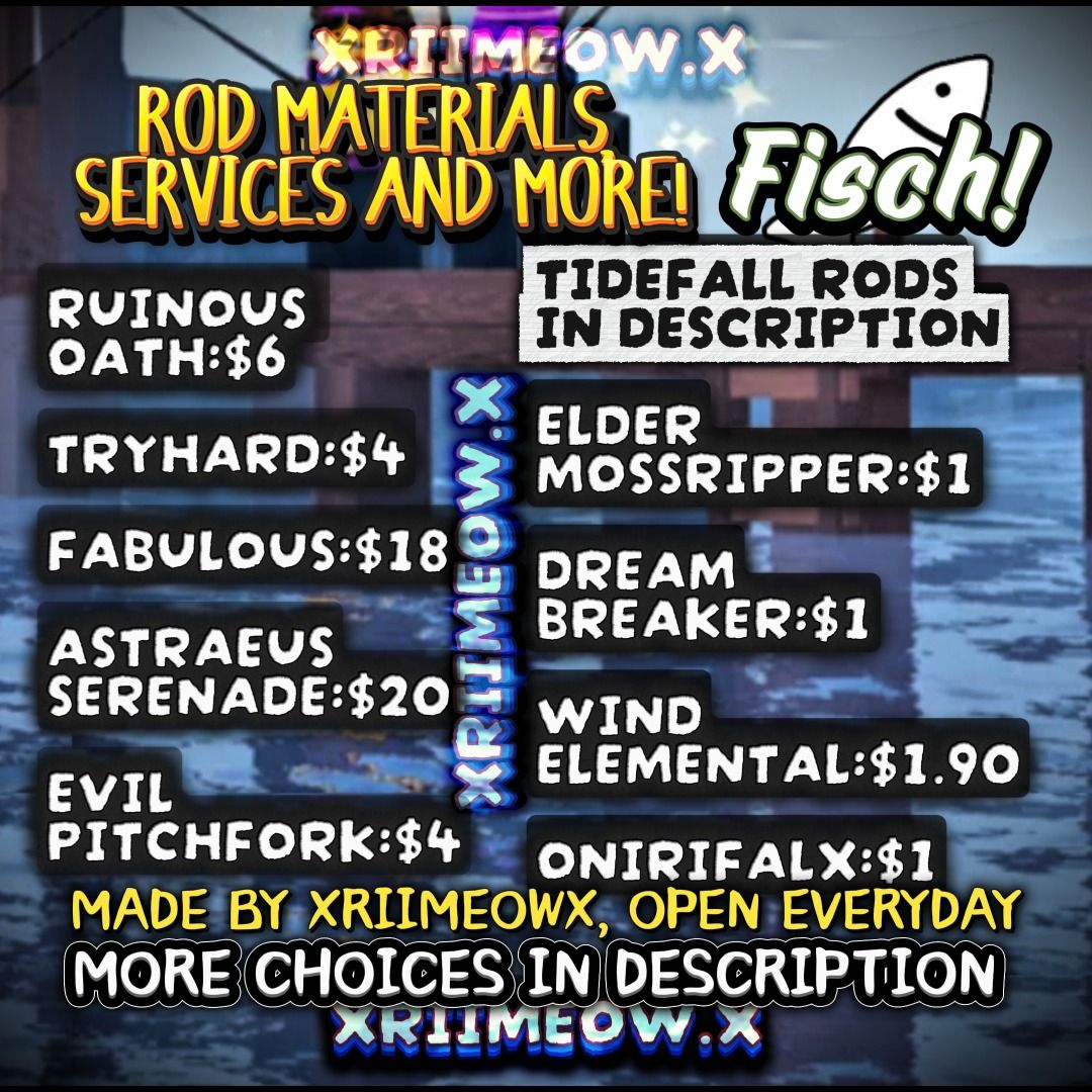 Roblox Fisch Cheapest Onirifalx, Fabulous, Astraeus, Elder Mossripper ...
