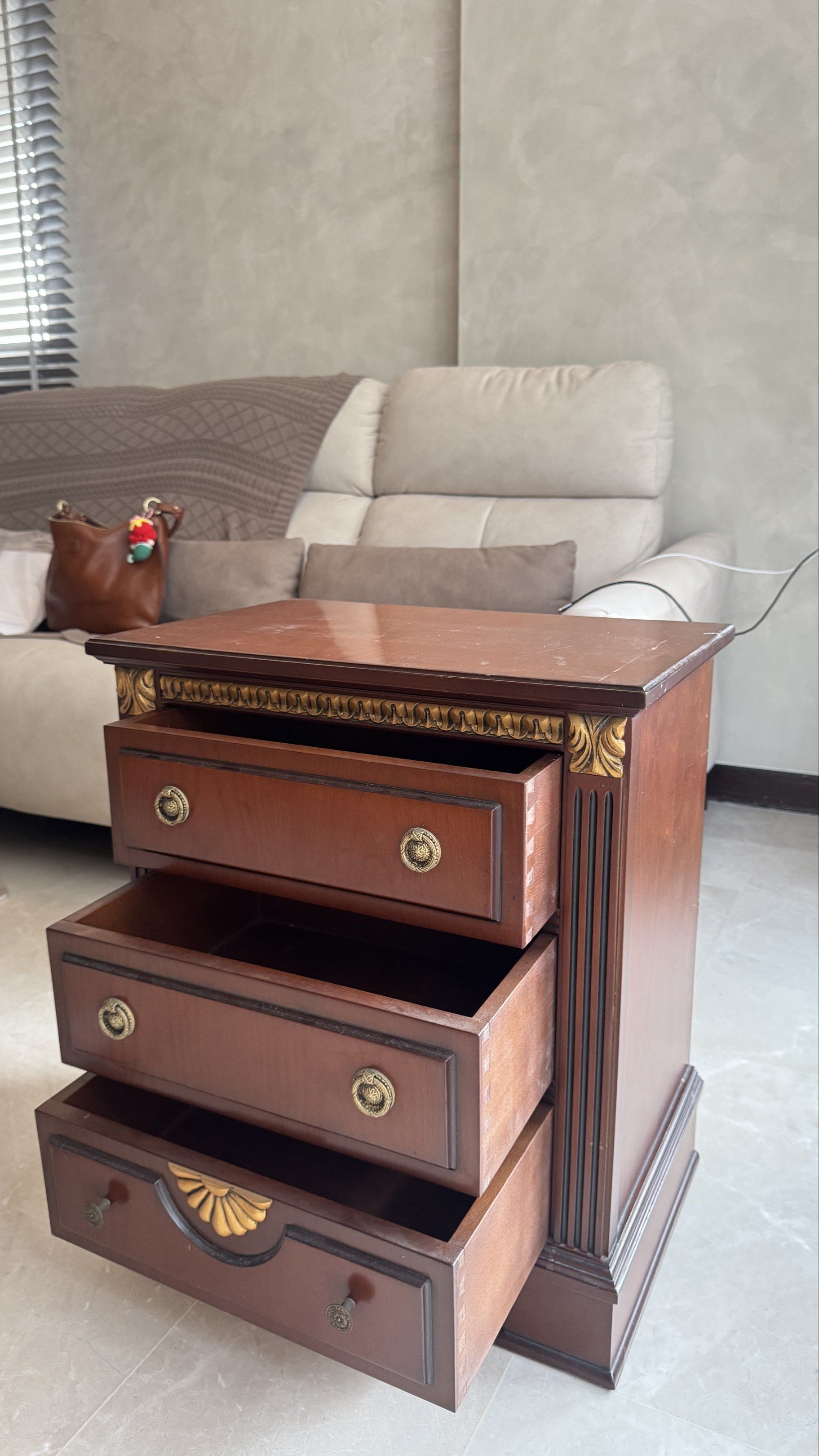 Side Table (Category: Tables & Sets) located in Singapore. Submitted by fashabmy (Listing ID 1417168732, Image 2). Description: H: 63cm, L: 55cm, W: 36cm Self-collection at Bedok South Avenue 3.