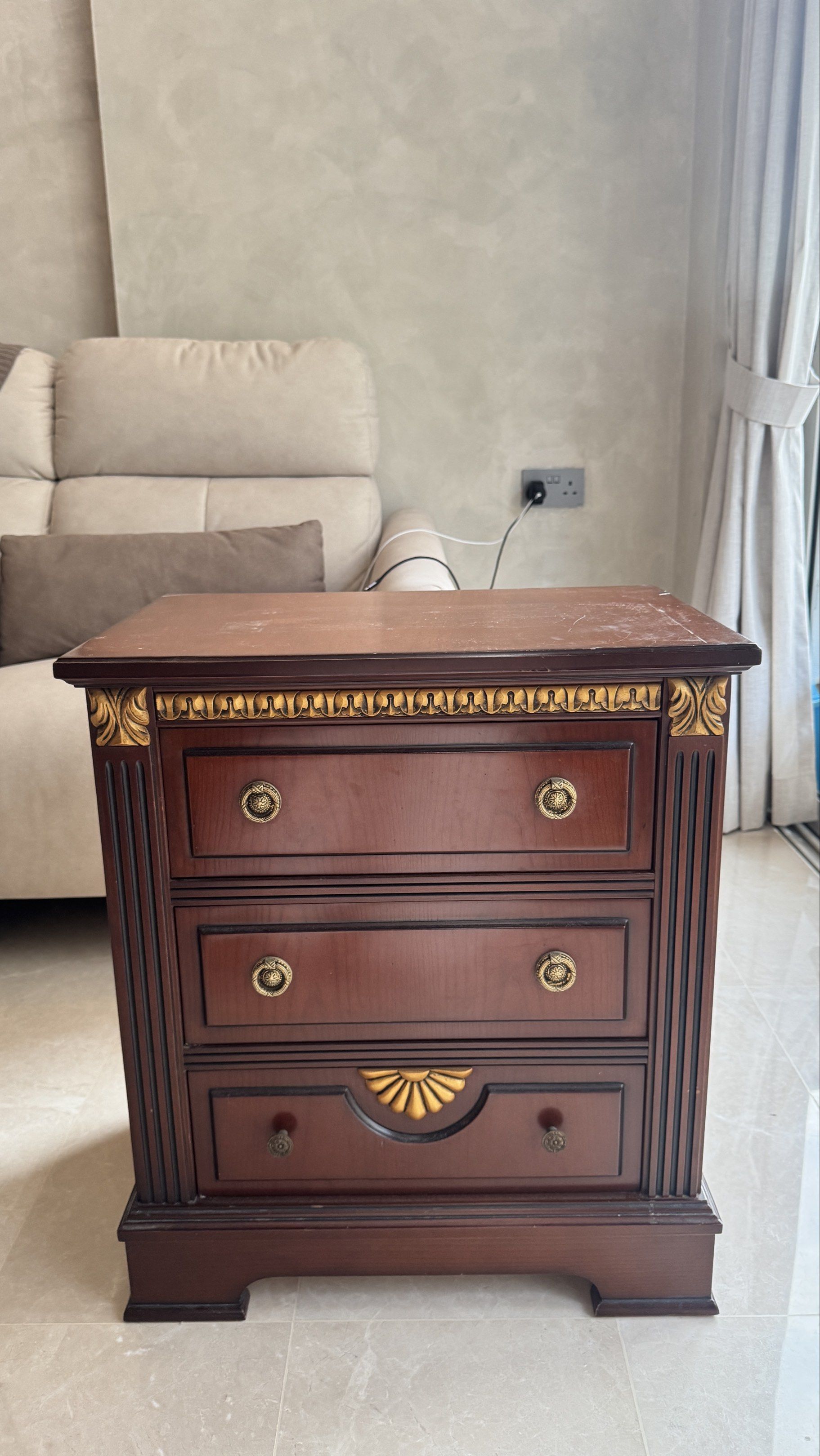 Side Table (Category: Tables & Sets) located in Singapore. Submitted by fashabmy (Listing ID 1417168732, Image 1). Description: H: 63cm, L: 55cm, W: 36cm Self-collection at Bedok South Avenue 3.
