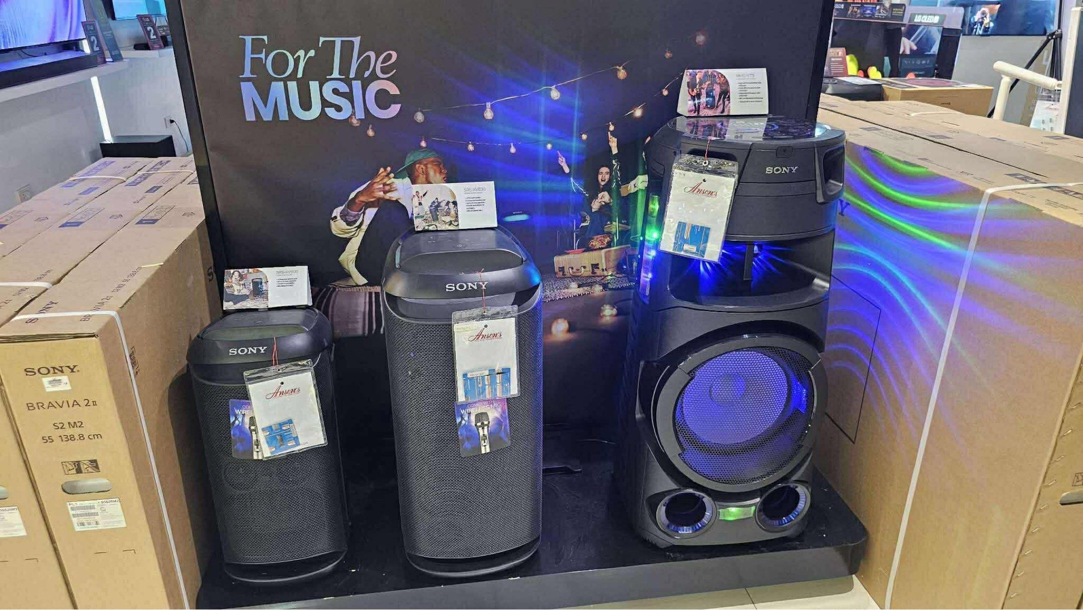 SONY ULTIMATE TOWER SPEAKER (Category: Soundbars, Speakers & Amplifiers) located in Manila. Submitted by may572156 (Listing ID 1417131676, Image 1). Description: SONY AUDIO SPEAKER SRS-ULT900AC ULT Srp 39,999 Cash 33,000 SRS-ULT900 Srp 51,199 Cash 44,000 SRS-ULT1000 Srp 57,999 Cash 47,800 SRS-ULT70 Cash 19,000 SRS-ULT50 Cash 15,500 SRS-ULT30 Cash 10,300 SRS-XV800 Srp 36,999 Cash 27,200 SRS-XV500 Srp 19,999 Cash 16,800 Brand new and sealed with wa