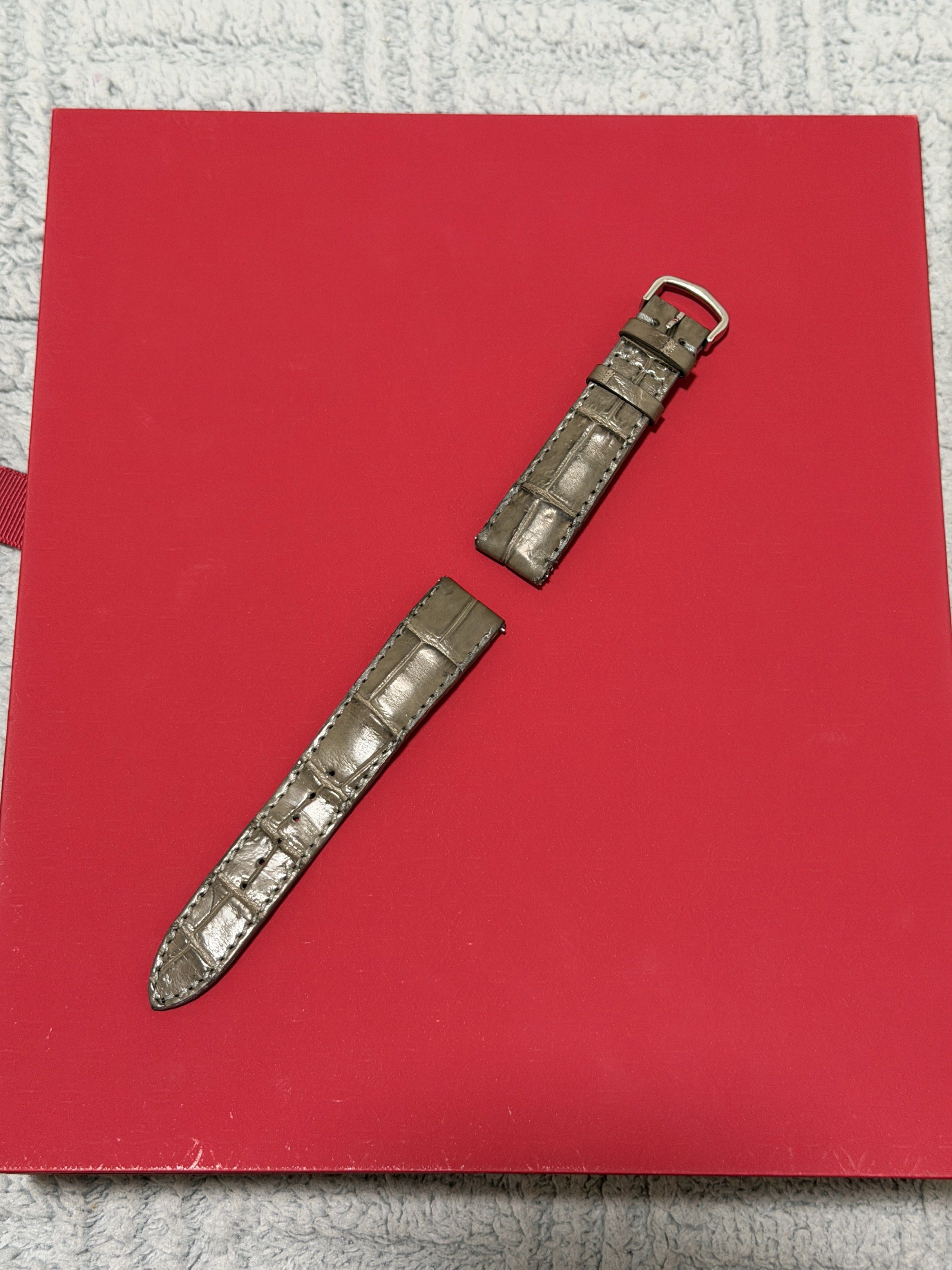 Strap for Cartier Santos Dumont Large (Category: Luxury Watches) located in Taguig. Submitted by JPJeffrey (Listing ID 1417178838, Image 3). Description: Genuine Crocodile Leather strap for Cartier Santos Dumont Large (17.8mm) DM for more details .