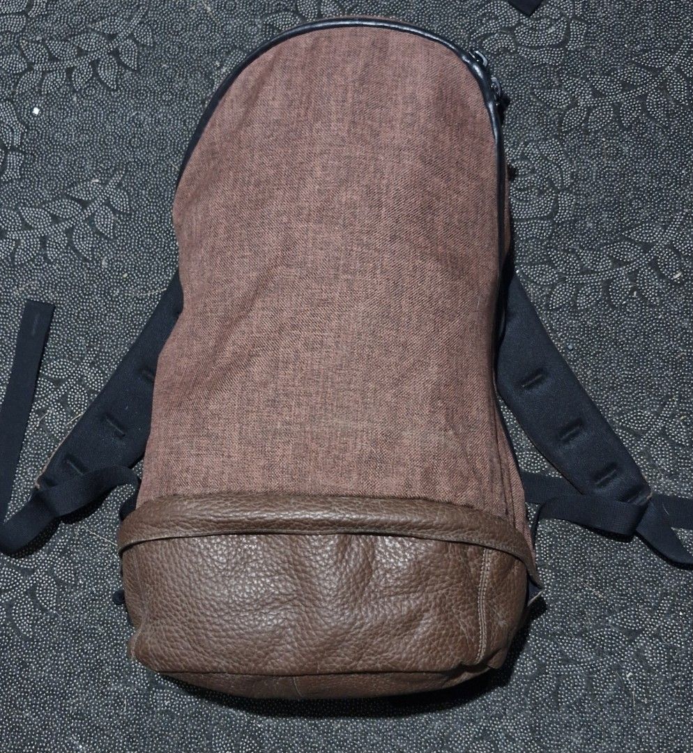 TERG by Helinox 1st Cornerstone JYD Daypack (Category: Backpacks) located in Baguio. Submitted by mountainwe71837 (Listing ID 1417064148, Image 2). Description: - TERG by Helinox backpack - Brown fabric with a leather-like base - Zippered main compartment - Adjustable shoulder straps - Multiple internal pockets - Embroidered TERG logo - "1st Cornerstone JYD Daypack" text on the back.