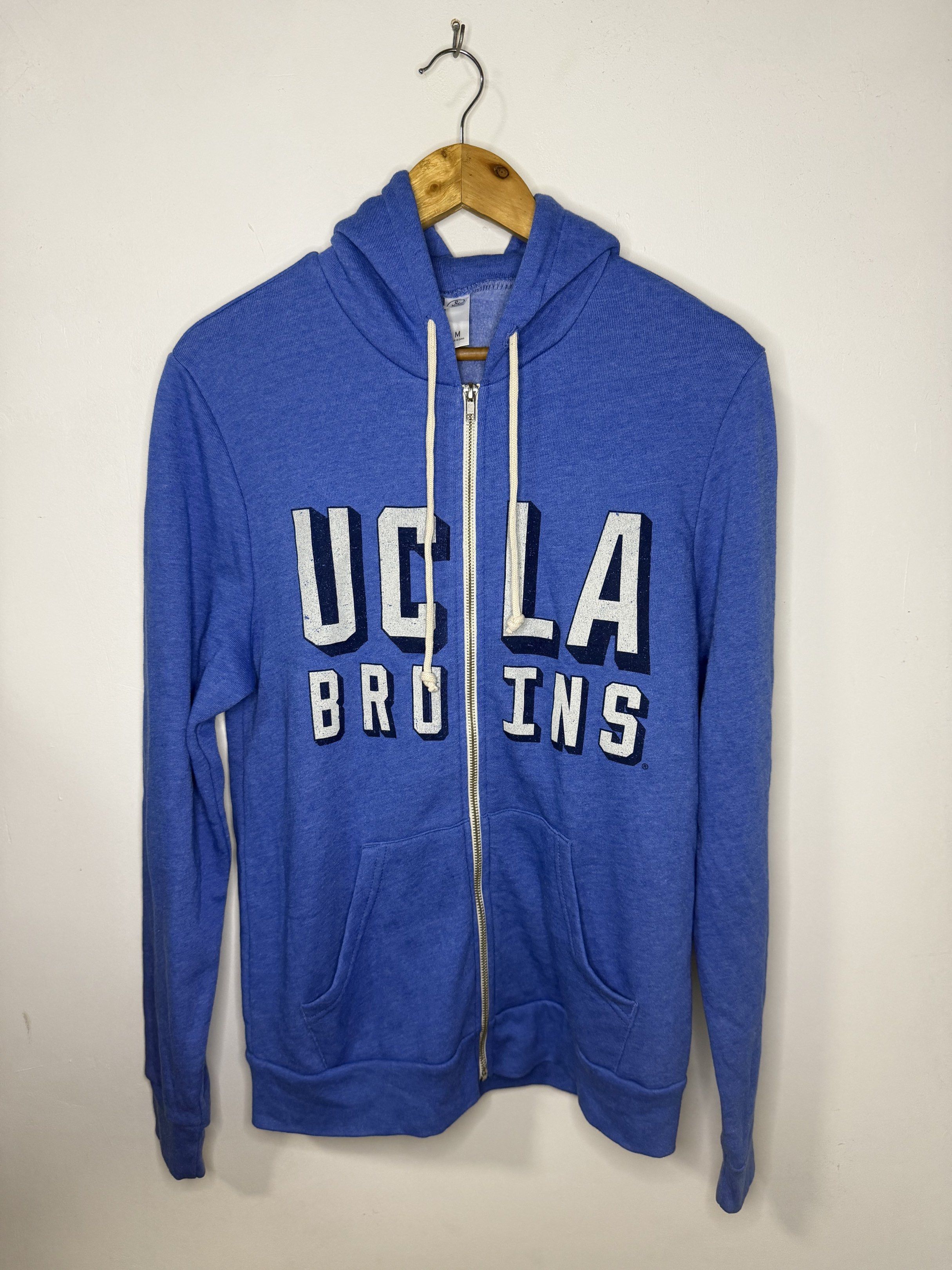 UCLA Zip-up Hoodie (Blue) (Category: Coats, Jackets and Outerwear) located in Manila. Submitted by jcarchives14 (Listing ID 1417203627, Image 1). Description: UCLA Hoodie University merch from California Fits Medium to Large Php1,000 Message me for mor details 🔑.