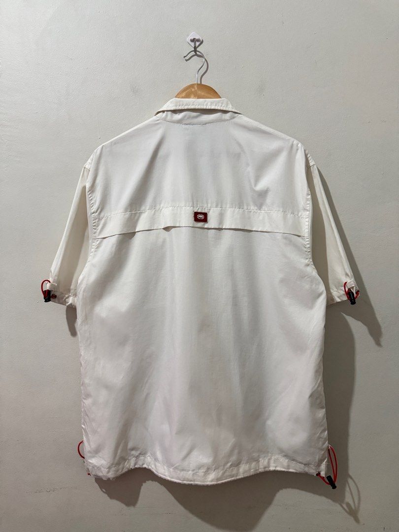 Y2K Ecko Unltd Zip Up Nylon Polo (Category: Formal Shirts) located in Meycauayan. Submitted by itstimothrifts (Listing ID 1417092236, Image 2). Description: Y2K Ecko Unltd Zip Up Nylon Polo Excellent Condition No flaws Size 3 on tag XL W 23 L 29.