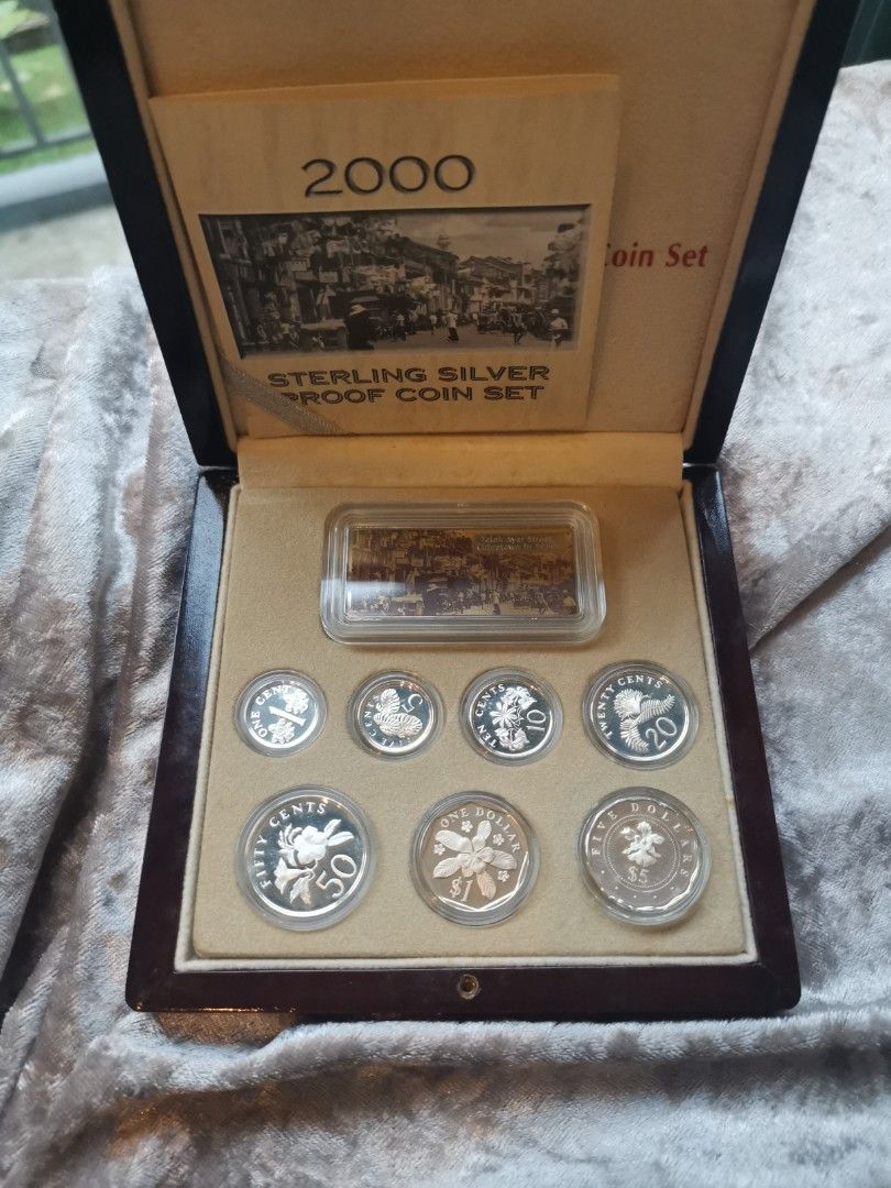 コレクション 2000 Sterling Silver Proof Coin Set 2000 8-Coin Proof Sterling Silver Set of Canadian Coins - Voyage