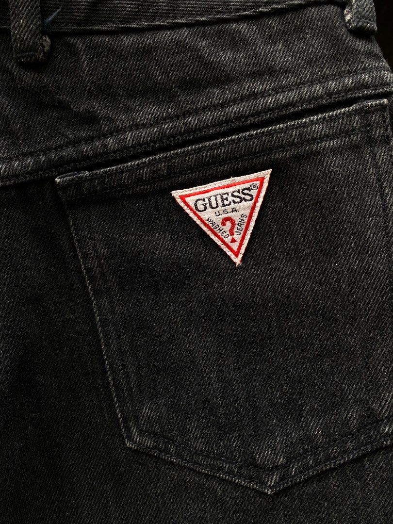 80’s / 90’s Guess Jeans (Category: Jeans) located in Quezon City. Submitted by jomariervin (Listing ID 1417257232, Image 3). Description: 80’s / 90’s Guess Jeans Georges Marciano Washed Black Actual Waist fits 25-26 Length 39” Hem 5.5” 1299php Marikina Location 📩.