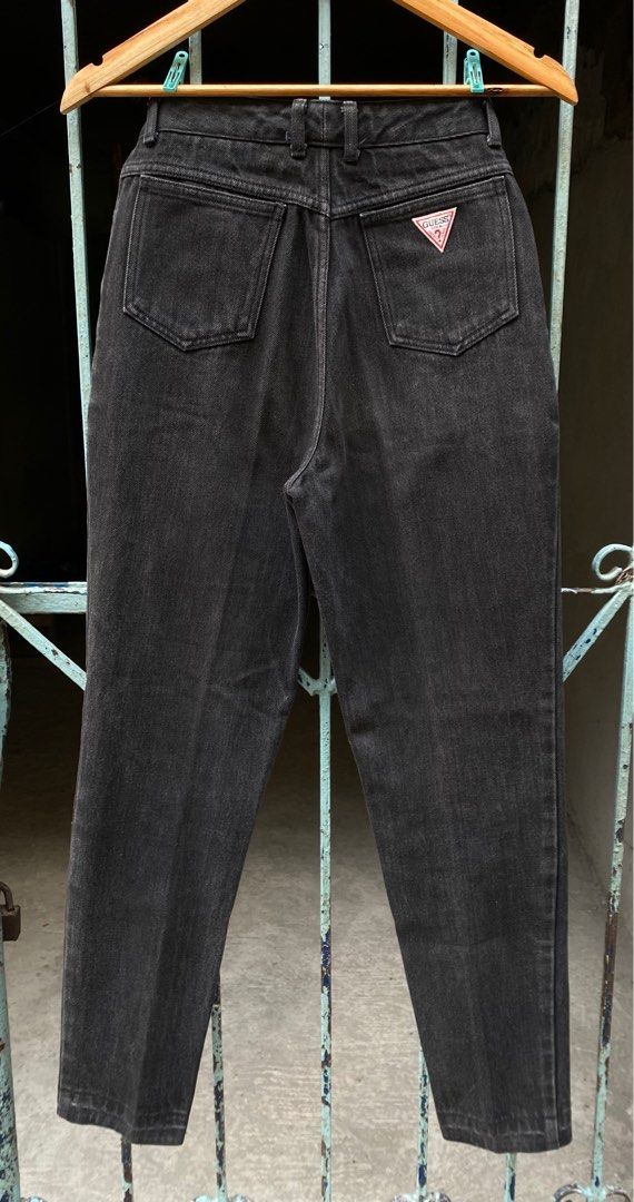 80’s / 90’s Guess Jeans (Category: Jeans) located in Quezon City. Submitted by jomariervin (Listing ID 1417257232, Image 2). Description: 80’s / 90’s Guess Jeans Georges Marciano Washed Black Actual Waist fits 25-26 Length 39” Hem 5.5” 1299php Marikina Location 📩.
