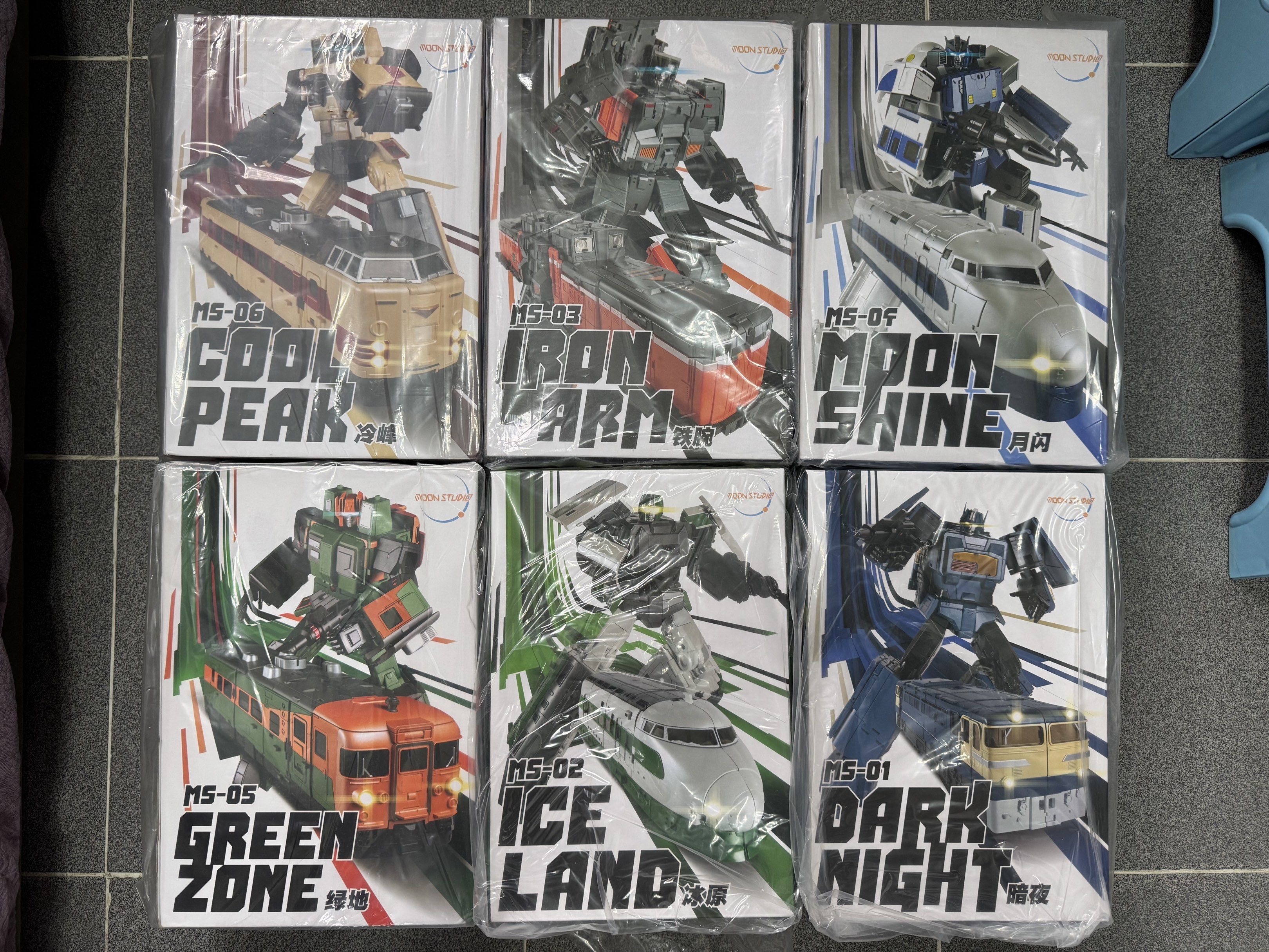 全新未開一套六盒Transformers 變形金剛Moonstudio Moon Studio 雷電