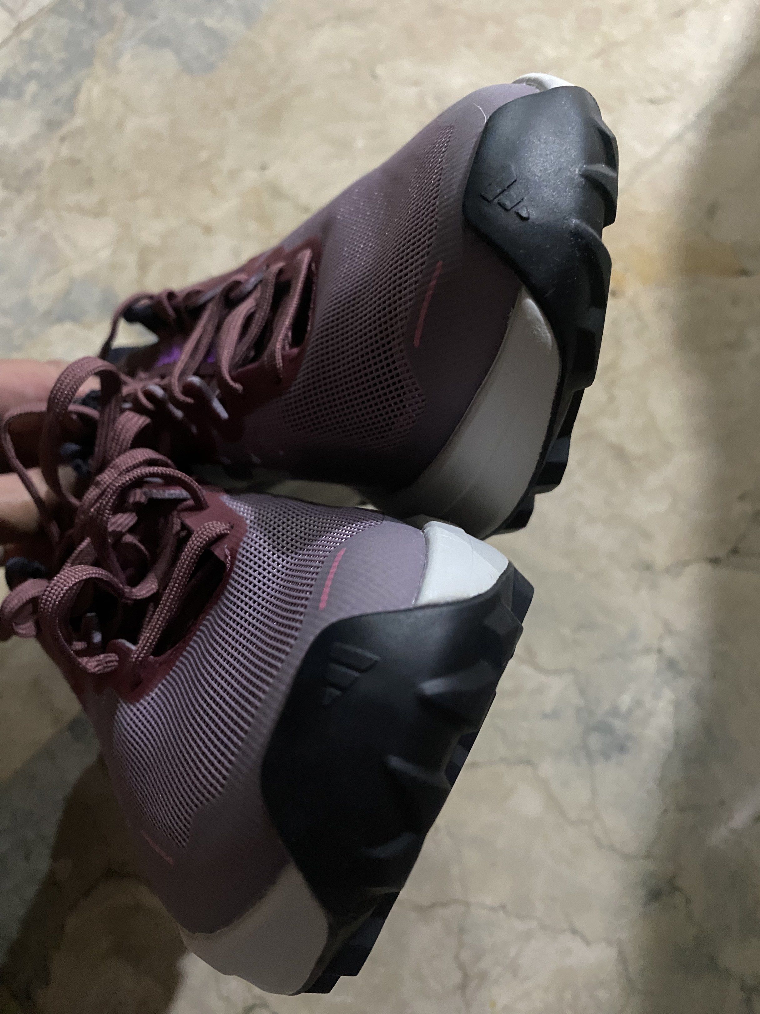 Adidas Terrex Agravic 3 Trail Running Shoes (Category: Sneakers) located in Pasig City. Submitted by neka2017 (Listing ID 1417278765, Image 3). Description: - Adidas Terrex Agravic 3 trail running shoes - Color: Purple and White - Adidas logo detail - Continental sole for superior grip - Lightstrike technology for cushioning and responsiveness - Size: US 6, UK 4 1/2, FR 37 1/3, JP 230, CHN 230 .
