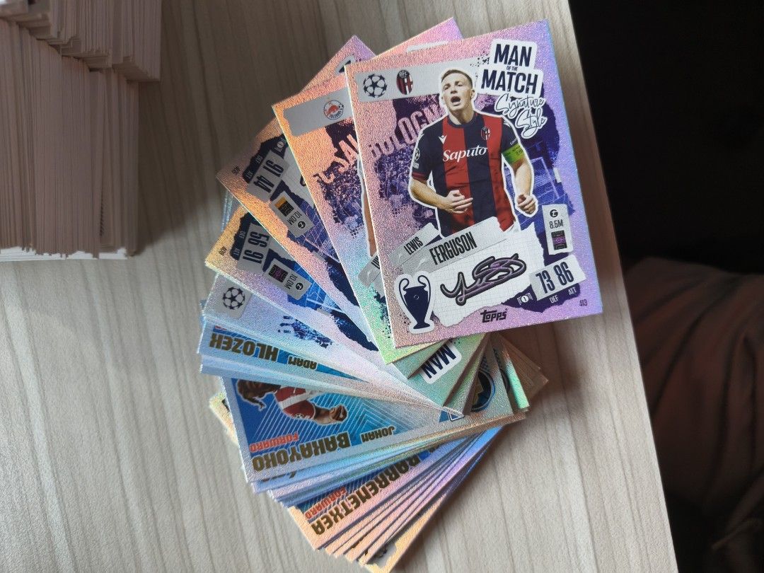 (All for $12) Match Attax 24/25 bases & foils lot (300++cards), Hobbies ...