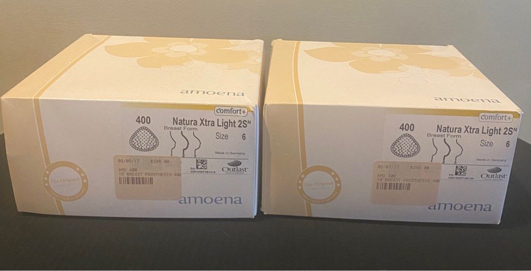 Amoena breast prosthesis (Category: Others Tops) located in Quezon City. Submitted by sunlaymac (Listing ID 1417226903, Image 2). Description: Breast prosthesis for breast cancer survivors . U.S brand Hardly used . Like new Size 6 P4k for both .