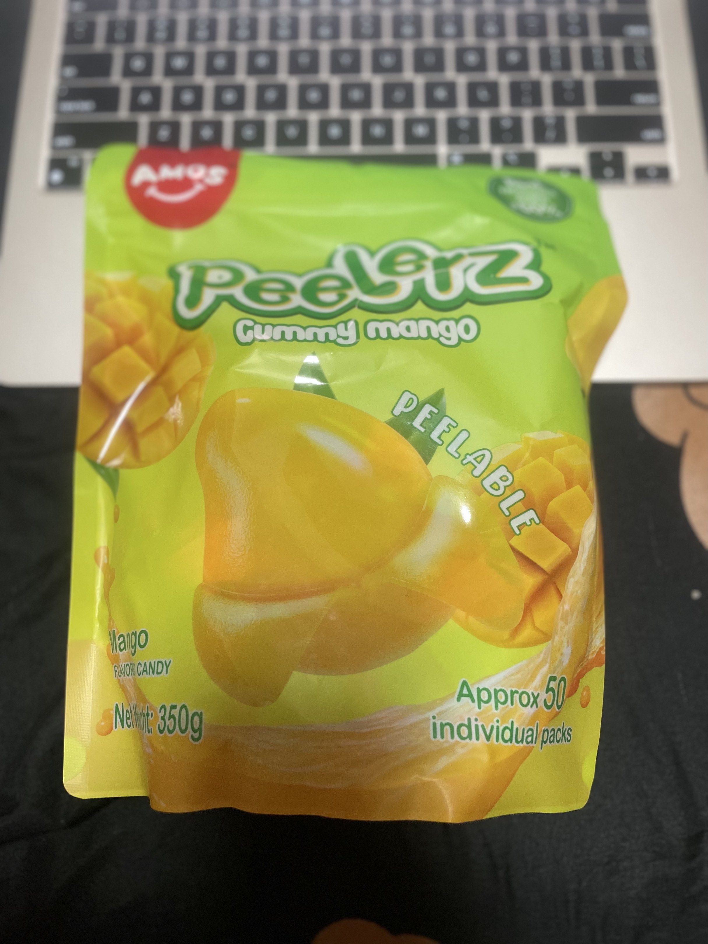 amos peelerz gummy mango (Category: Health Food, Drinks & Tonics) located in Manila. Submitted by btsxsanrio (Listing ID 1417309176, Image 1). Description: 350grams.