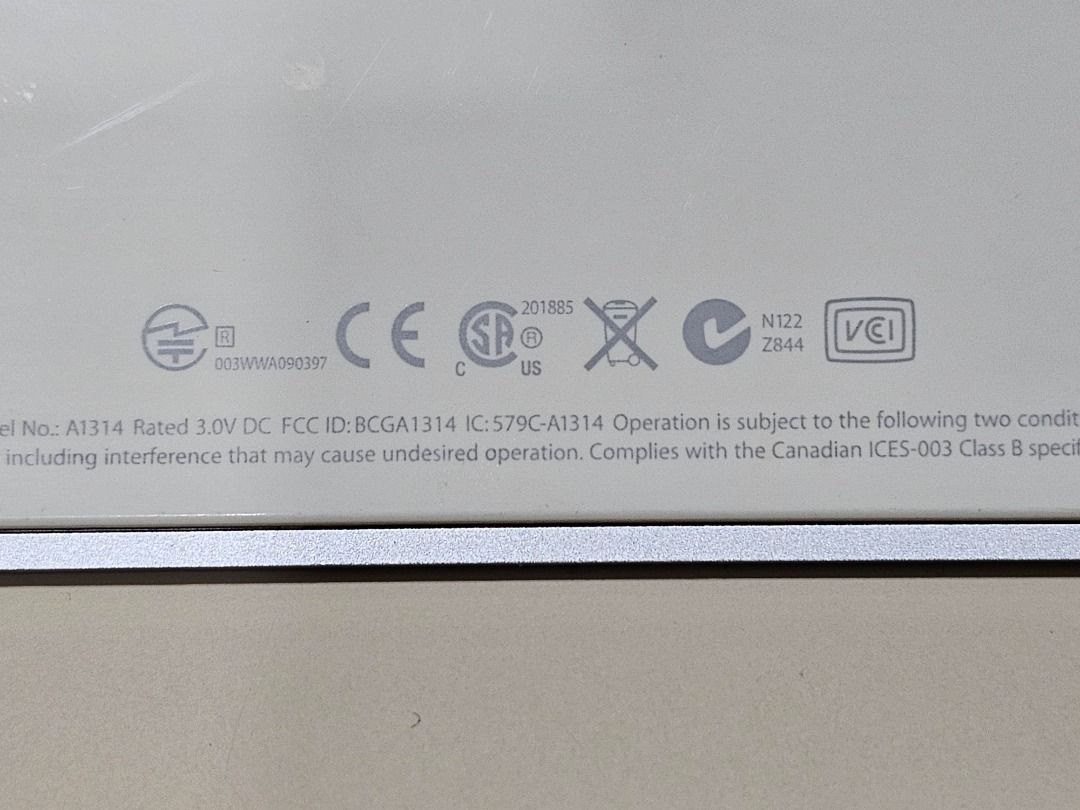Apple Wireless Keyboard A1314 - Silver495824558317916162