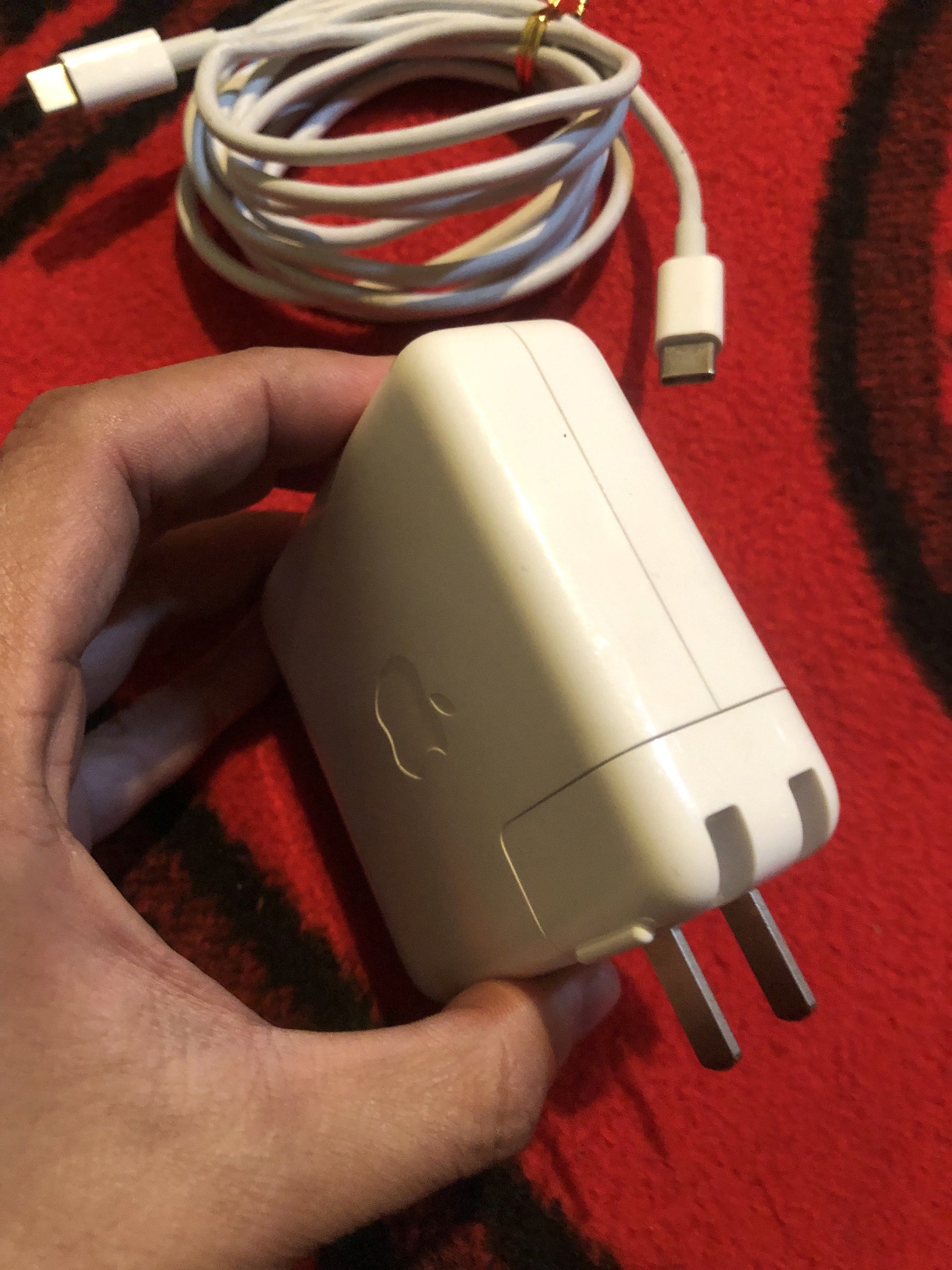Apple 67W usb type C adapter (Category: Chargers) located in Quezon City. Submitted by markgolveo (Listing ID 1417258627, Image 3). Description: Apple 67W usb type C adapter.