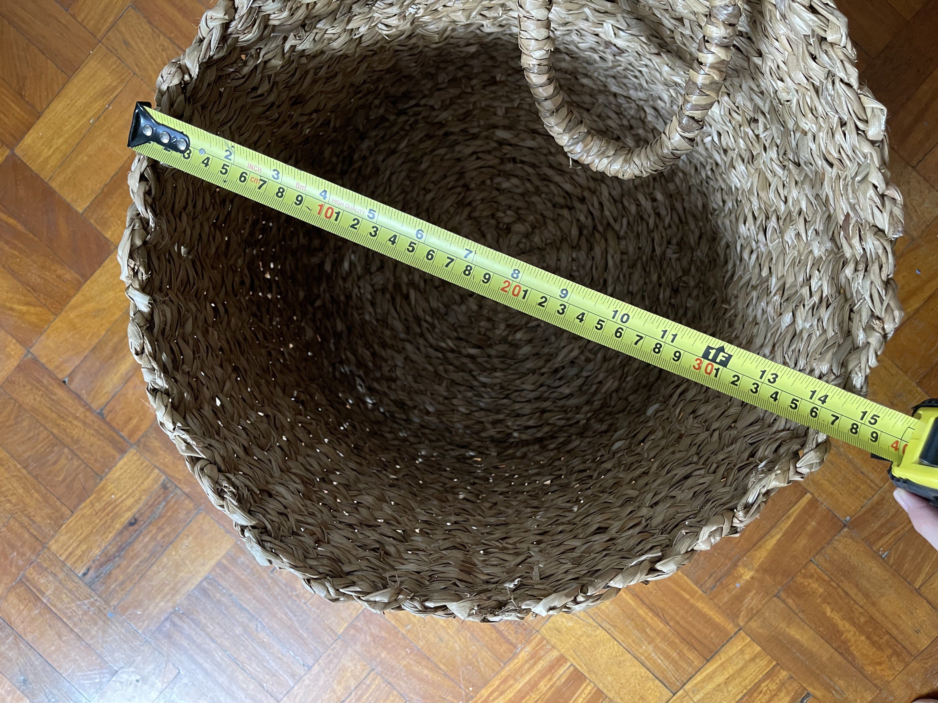 Big Woven Basket Hamper Laundry Basket Native Seagrass (Category: Storage Boxes & Baskets) located in Pasay City. Submitted by theclutterfree (Listing ID 1417240177, Image 3). Description: 12” Height x 15” diameter Big Native Woven Laundry Basket Can also be used as Plant pot basket.