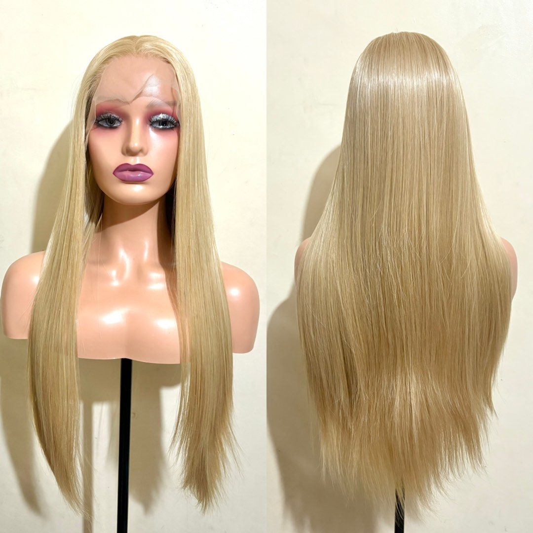Blonde Lace Front Wig (Brand New!) (Category: Hair Accessories) located in Manila. Submitted by stellarwigs (Listing ID 1417389080, Image 1). Description: Blonde Lace Front Wig For Sale! Price: ₱1500 only! (brand new) ✅FREE PARTING (13x4) (30 Inches) ✅Can be curled or straightened and washed. ✅Futura Fiber Close to human hair. ✅Thick High Quality Hair. ✅What you see is what you get. ✅On Hand! Shipping available nationwide. ✅Same day delivery arou