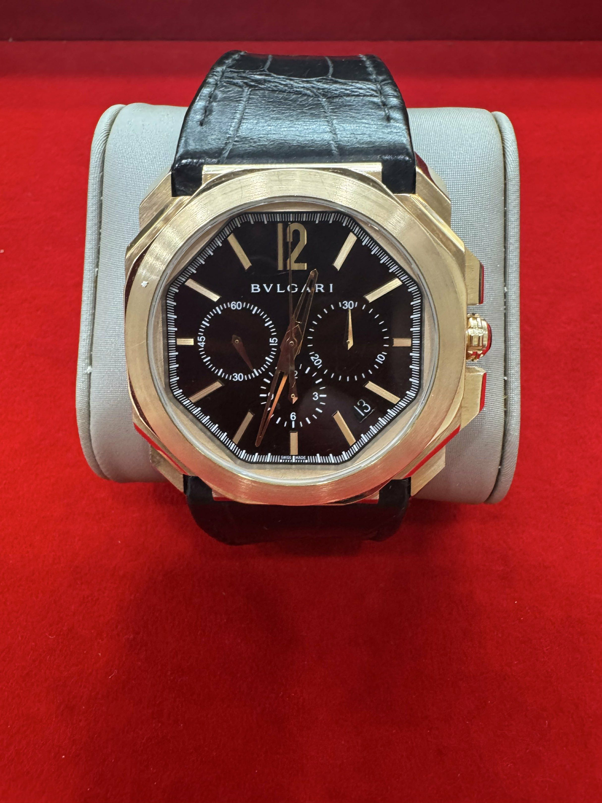 Bvlgari Octo Finissimo Chronograph Watch (Category: Men's Watches) located in Manila. Submitted by marlboxspace (Listing ID 1417230678, Image 3). Description: Authentic bvlgari octo velocissimo in gold Au750 Total of 159.2 grams real gold Complete papers and box Slightly negotiable Message me if you’re interested .
