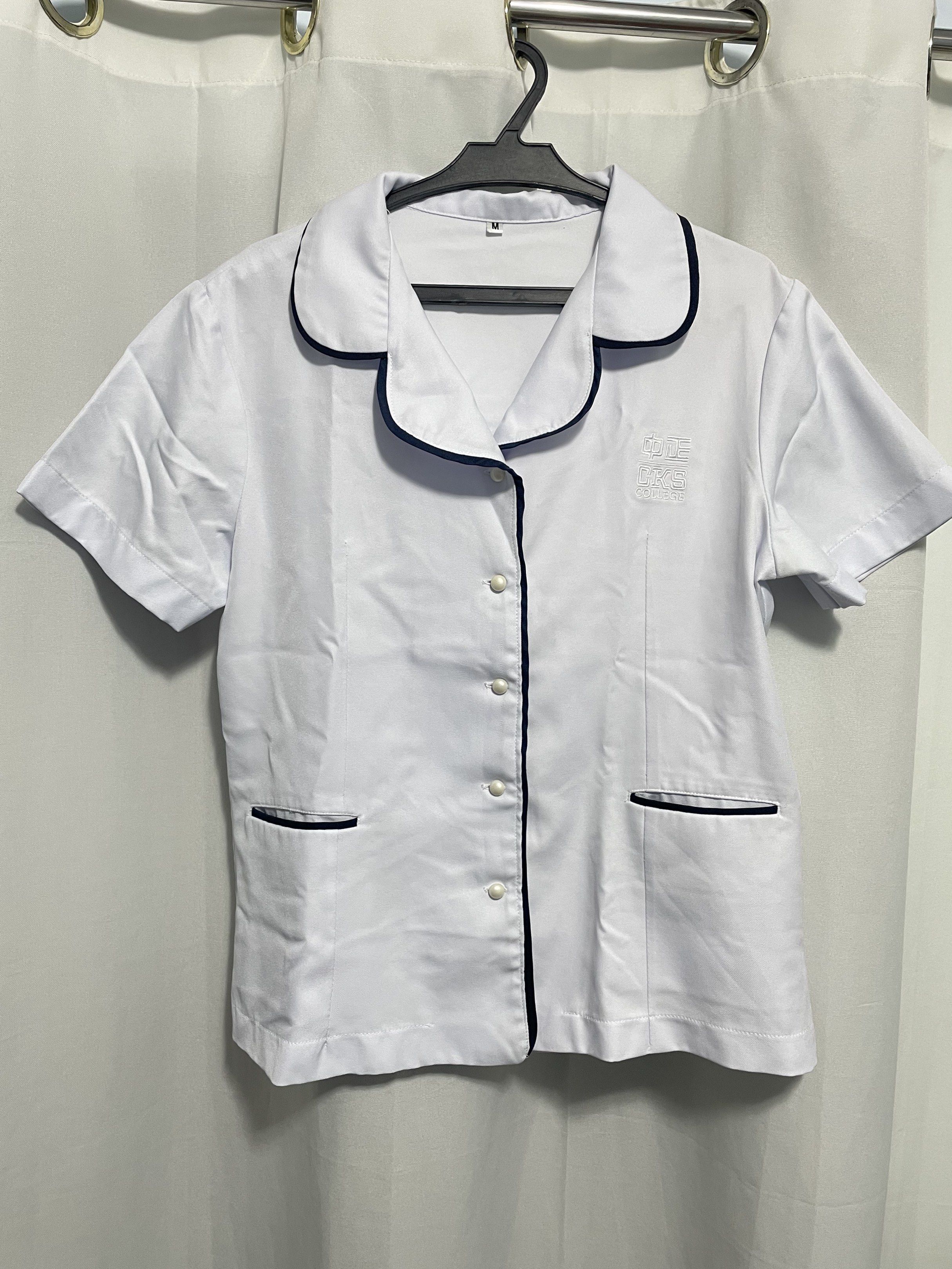 Chiang Kai Shek College Uniform Blouse (Category: Blouses) located in Cavite. Submitted by allyyy_m (Listing ID 1417263558, Image 1). Description: • loc: bacoor, cavite • mod: jnt, lalamove • available for meet up !.