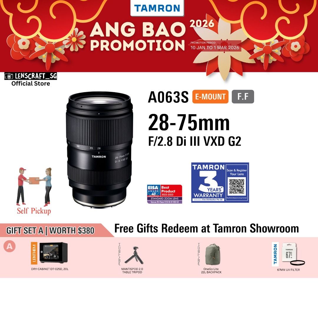 [CNY 2026] A063 | Tamron 28-75mm F2.8 DI III VXD G2 [Sony E / Nikon Z ...