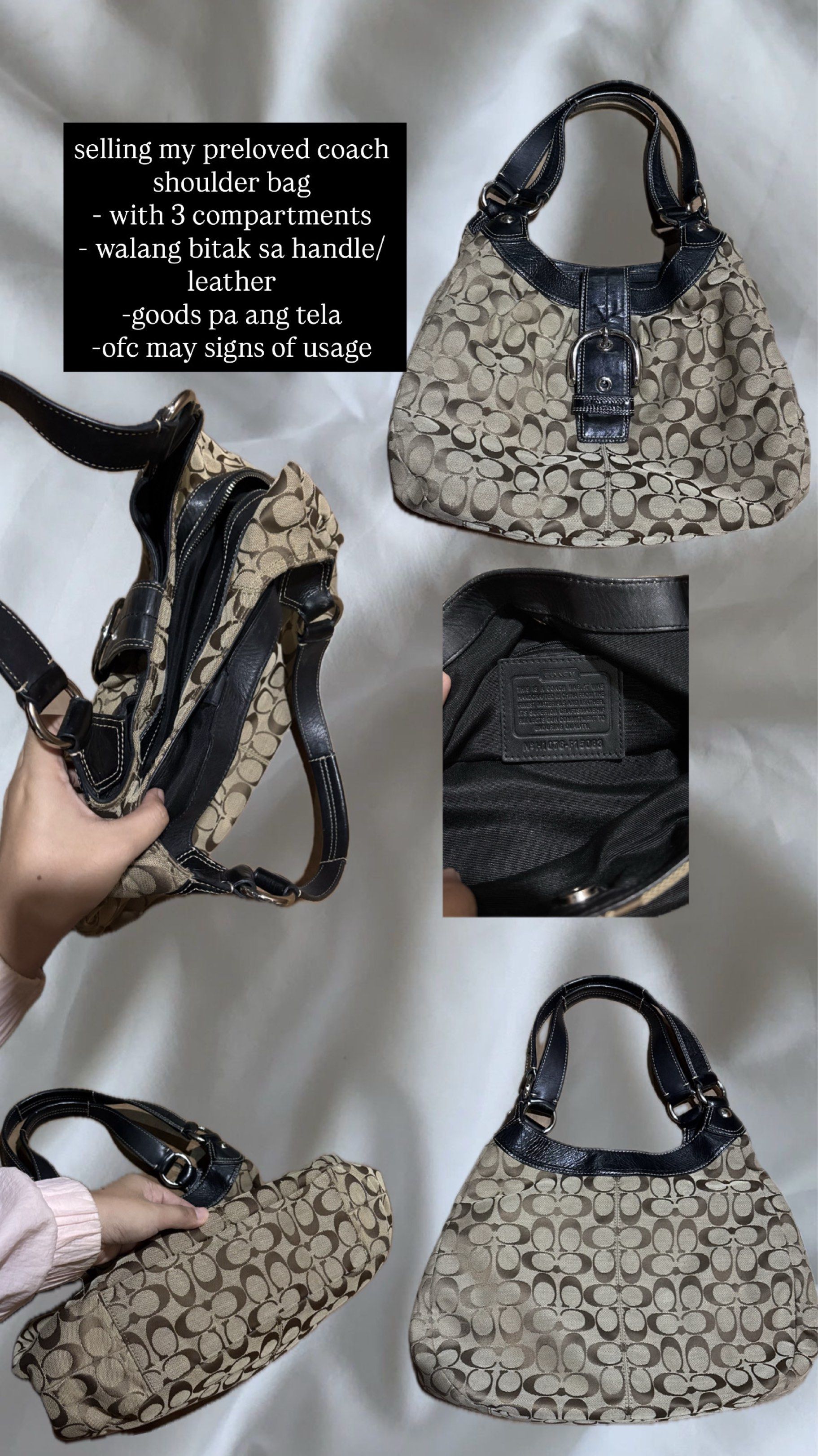 RUSH SALE!!! Coach Shoulder Bag (Category: Luxury Bags & Wallets) located in Pamplona. Submitted by charmlin (Listing ID 1417328176, Image 1). Description: .