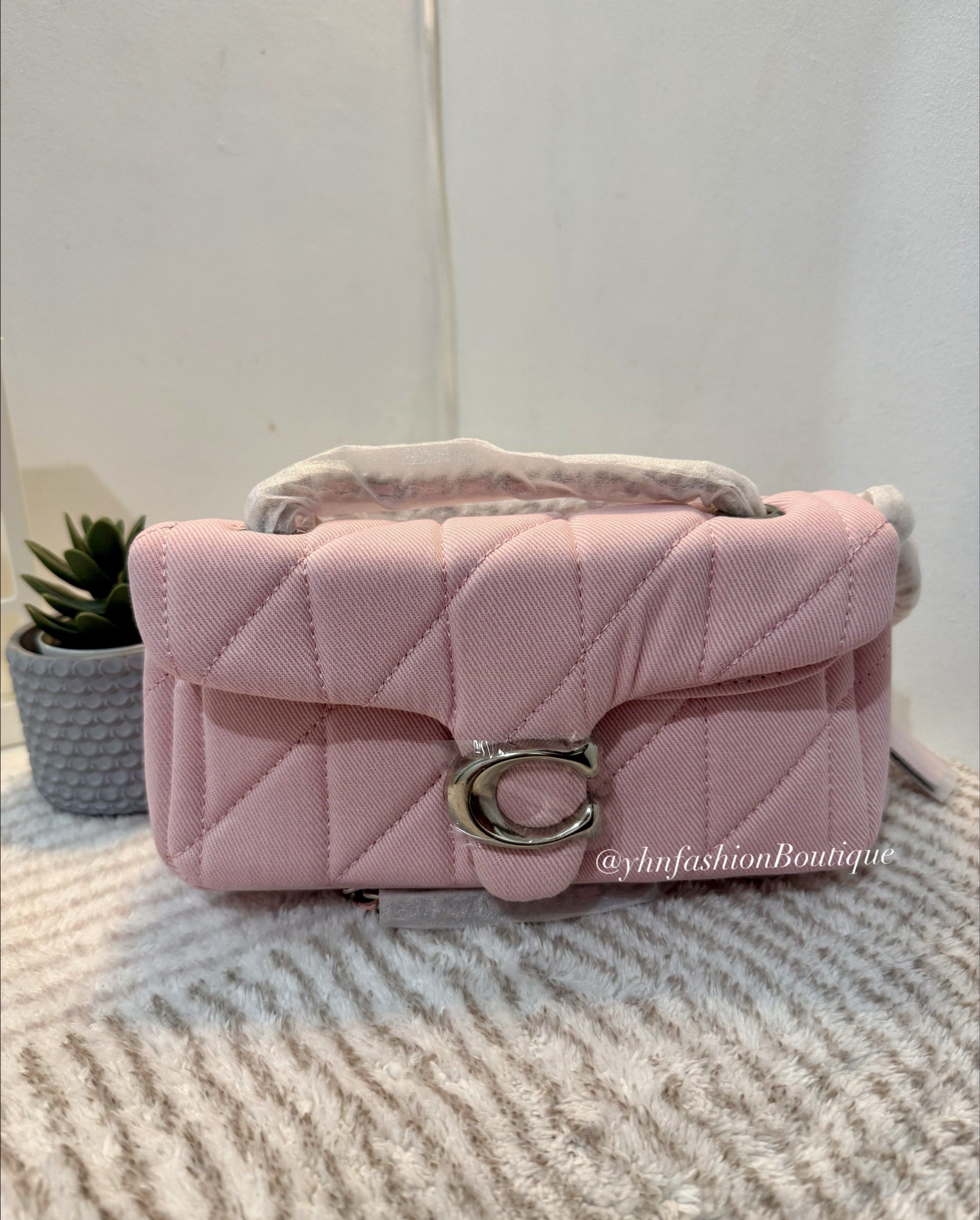 Coach Tabby 20 denim ‼️ (Category: Luxury Bags & Wallets) located in Las Pinas. Submitted by yhn_boutique (Listing ID 1417251982, Image 1). Description: Actual pic posted Lalamove/ J&T Complete inc Dm 🌸.