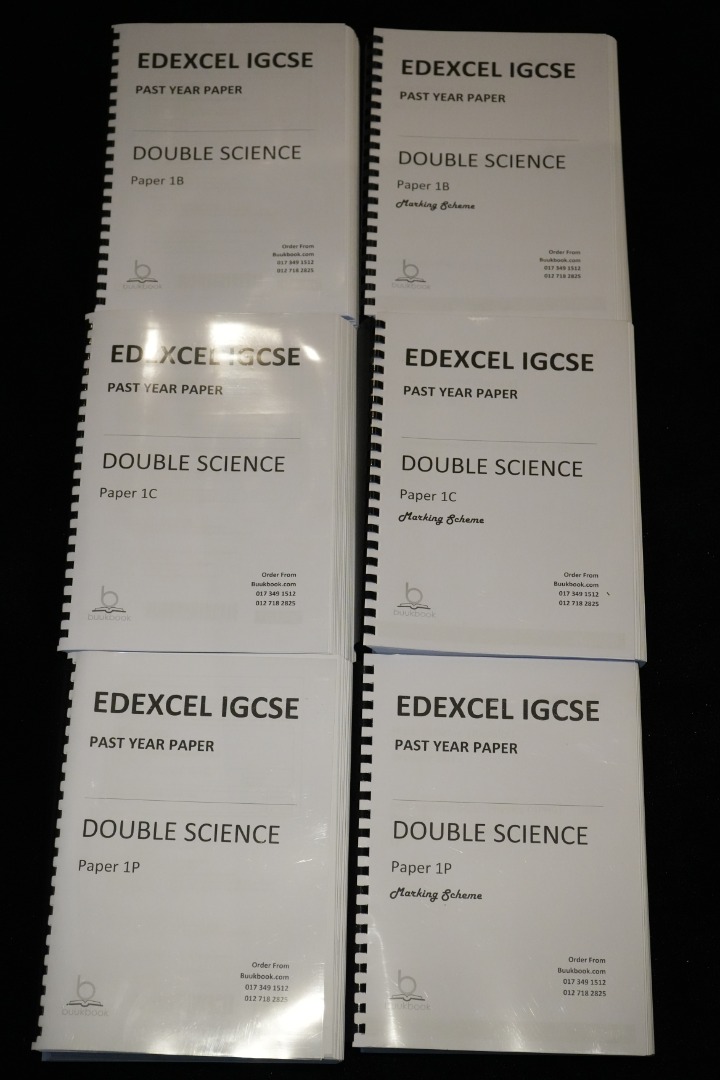 Edexcel IGCSE Double Science Past Year Papers with Marking Scheme (1B ...