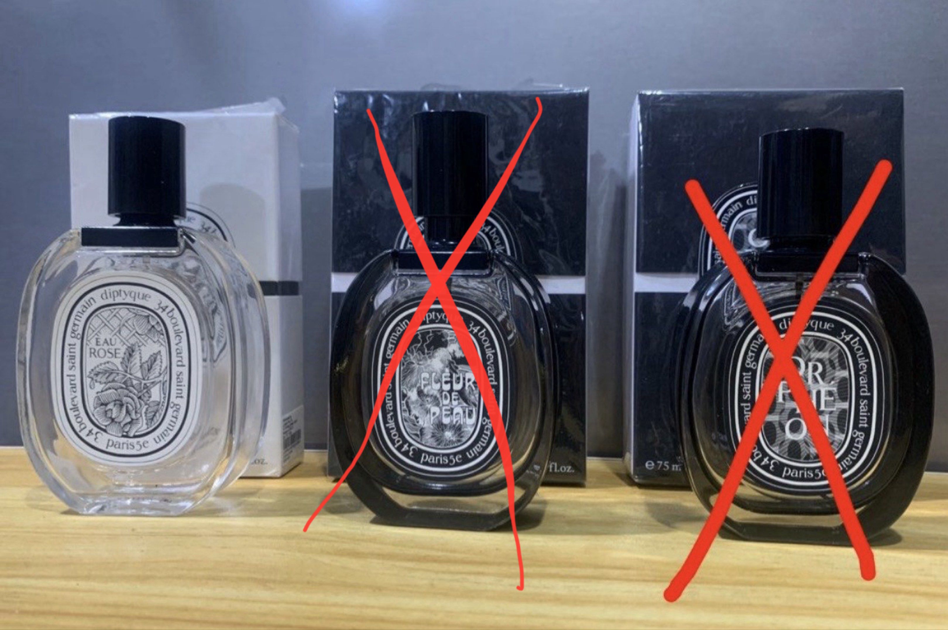 Empty Niche Perfume Bottles (Category: Fragrance & Deodorants) located in Caloocan City. Submitted by djcee (Listing ID 1325272478, Image 1). Description: P350 each ✅Available-Diptyque Perfumes w/ box: ✅AvailableEau Rose EDT ❌Sold- Orpheon EDP ❌Sold- Fleur De Peau EDP Gcash Buyer’s Shipping Bottles and boxes are in pristine condition. These are only good for aesthetic display purposes or collection. No more scent remains in the bottle or on its a
