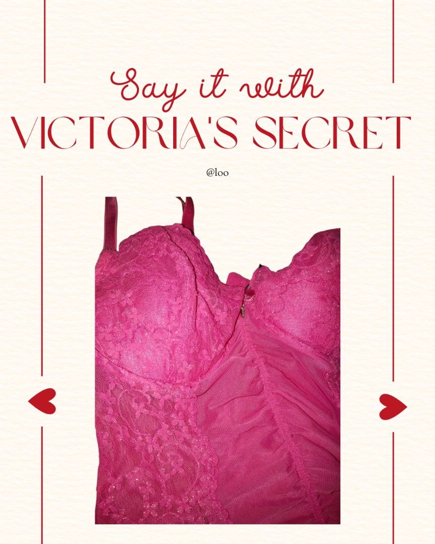 HOT PINK CORSET (Category: Others Tops) located in Tuguegarao City. Submitted by decluttwith_hs (Listing ID 1417347850, Image 2). Description: Victoria's secret tag.