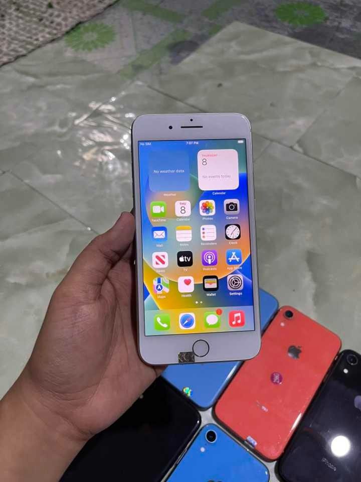 iPhone 8+ 64 GB Wifi & Hotspot only (Category: iPhone 8 Series) located in Quezon City. Submitted by mjmassortedfinds (Listing ID 1417297050, Image 2). Description: iPhone 8+ ₱ 5,400 💰 ONLY ✅iOs version 16.7.11 ✅64 GB ✅100% Battery health ✅Wifi & Hotspot only ✅Truetone not working ✅Fingerprint not working ✅Clear both camera ✅Have Portrait & Live photo ✅Ready to use ✅Check to sawa 🍎FREE CASE 🍎FREE CORD 🍎FREE APPLE ID 🍎FREE DOWNLOADS.