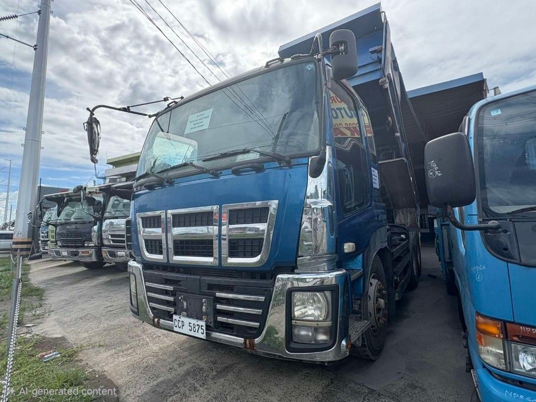Isuzu Giga Dumptruck (Category: Heavy Vehicles) located in Manila. Submitted by samansubic (Listing ID 1417293293, Image 2). Description: For Sale JAPAN SURPLUS TRUCK NEVER BEEN USE IN PHILIPPINES Isuzu Giga Dumptruck Engine 6Uz1 Location JASA Road Purok 2 Lubao Concepcion Pampanga For inquiries please contact 0919 997 7999 0917 779 9955 We accept cash or bank financing.