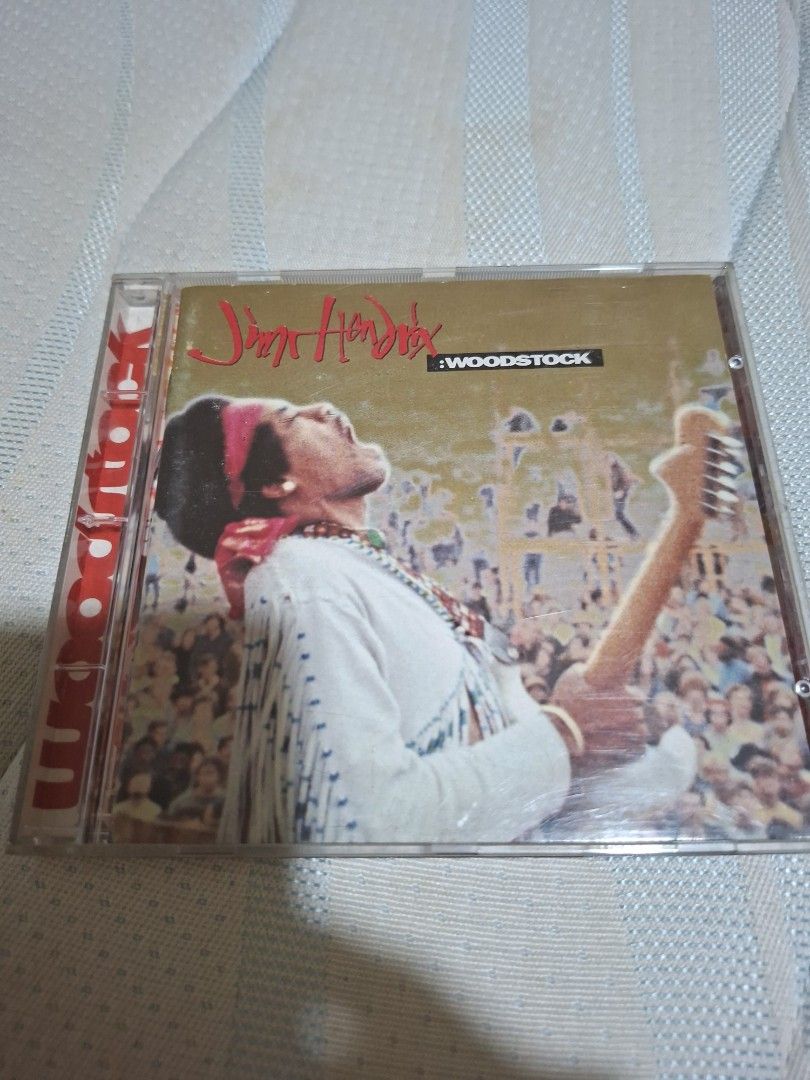 Jimi Hendrix - Woodstock CD (Category: CDs & DVDs) located in Marikina City. Submitted by yoh6781 (Listing ID 1417365570, Image 1). Description: - Jimi Hendrix live at Woodstock CD - CD case and disc condition shown in photos - Features iconic album cover art - Music album.