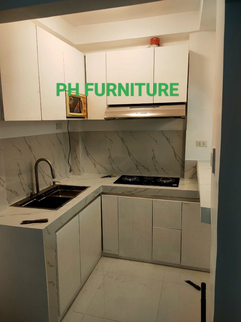 Kitchen cabinet (Category: Food Organization & Storage) located in Manila. Submitted by jovetph. (Listing ID 1417369614, Image 3). Description: - Modern white kitchen cabinet - Sleek and clean design - Durable material -made to order -choice your color and design -open for customize -willing to occular visit - Meetup available in shop pasong kawayan 2 Cavite -materials marine 3/4 .