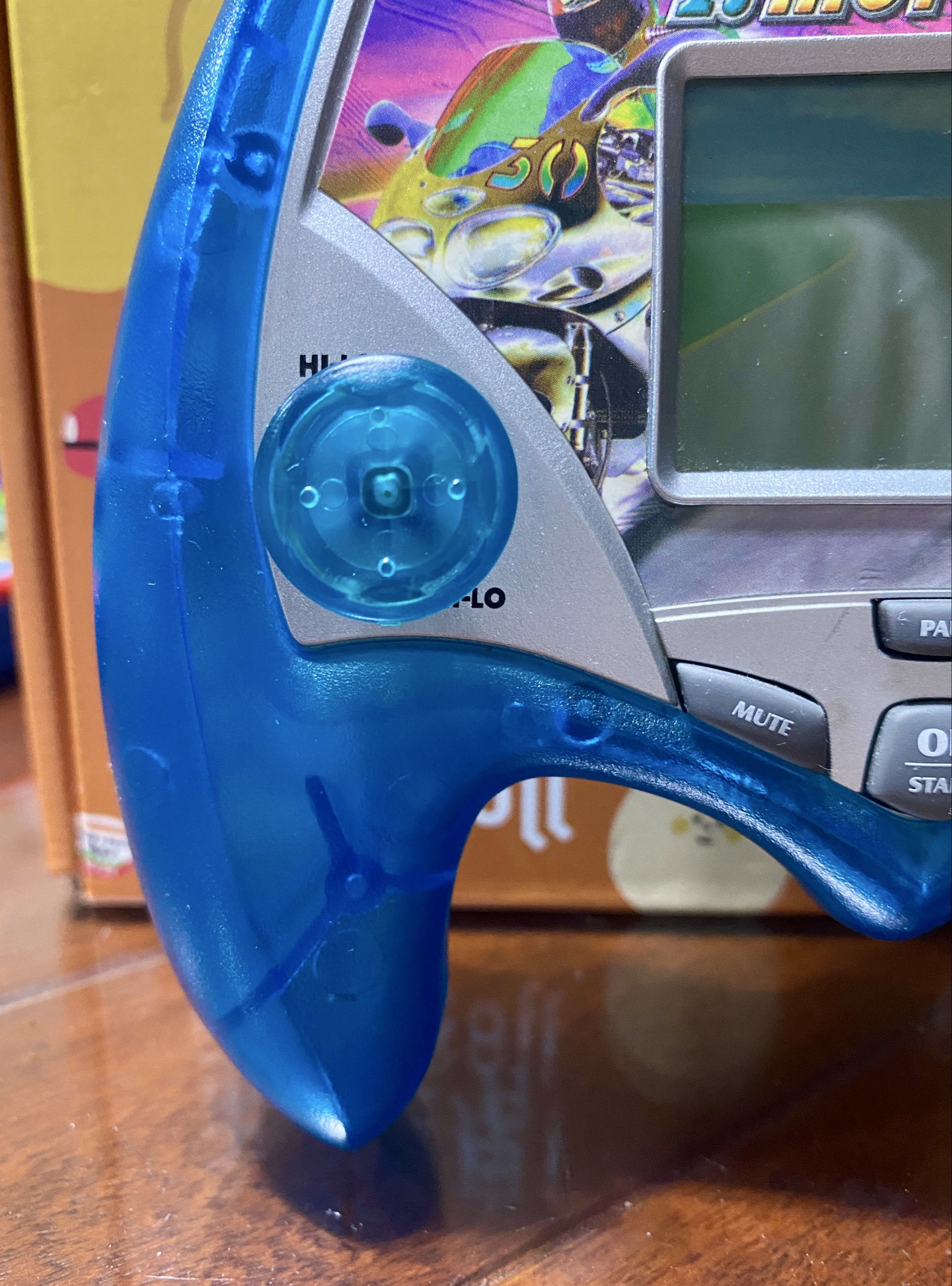 Like New Motor Bike Handheld Game Console (Category: Nintendo) located in Quezon City. Submitted by inmycloset03 (Listing ID 1417381641, Image 2). Description: - Like New Motor Bike Handheld Game Console - Features a retro design with blue accents. - Perfect for collectors or casual gamers. - A fun toy for all ages..