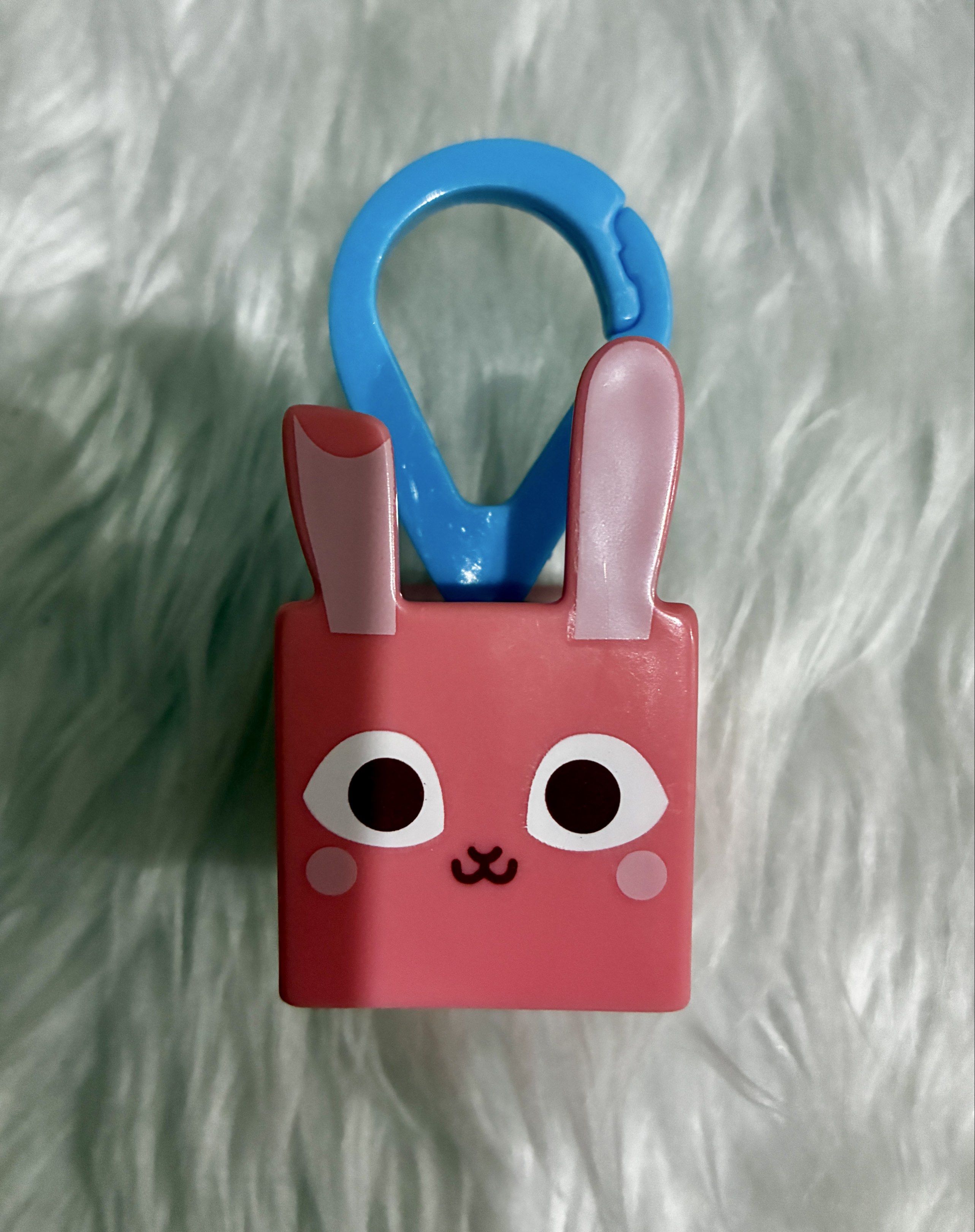 Mcdonalds Happy Meal Pet Simulator X Keychain (Category: Character Goods) located in Quezon City. Submitted by inmycloset03 (Listing ID 1417382079, Image 3). Description: - Pet Simulator X Keychains - Featuring adorable animal designs: dog, bunny, monkey, shark, green creature, and cat. - Each keychain includes a convenient blue clip. - Perfect for keys, bags, and backpacks! - Add a touch of fun to your everyday items. - P40 each or take all for 