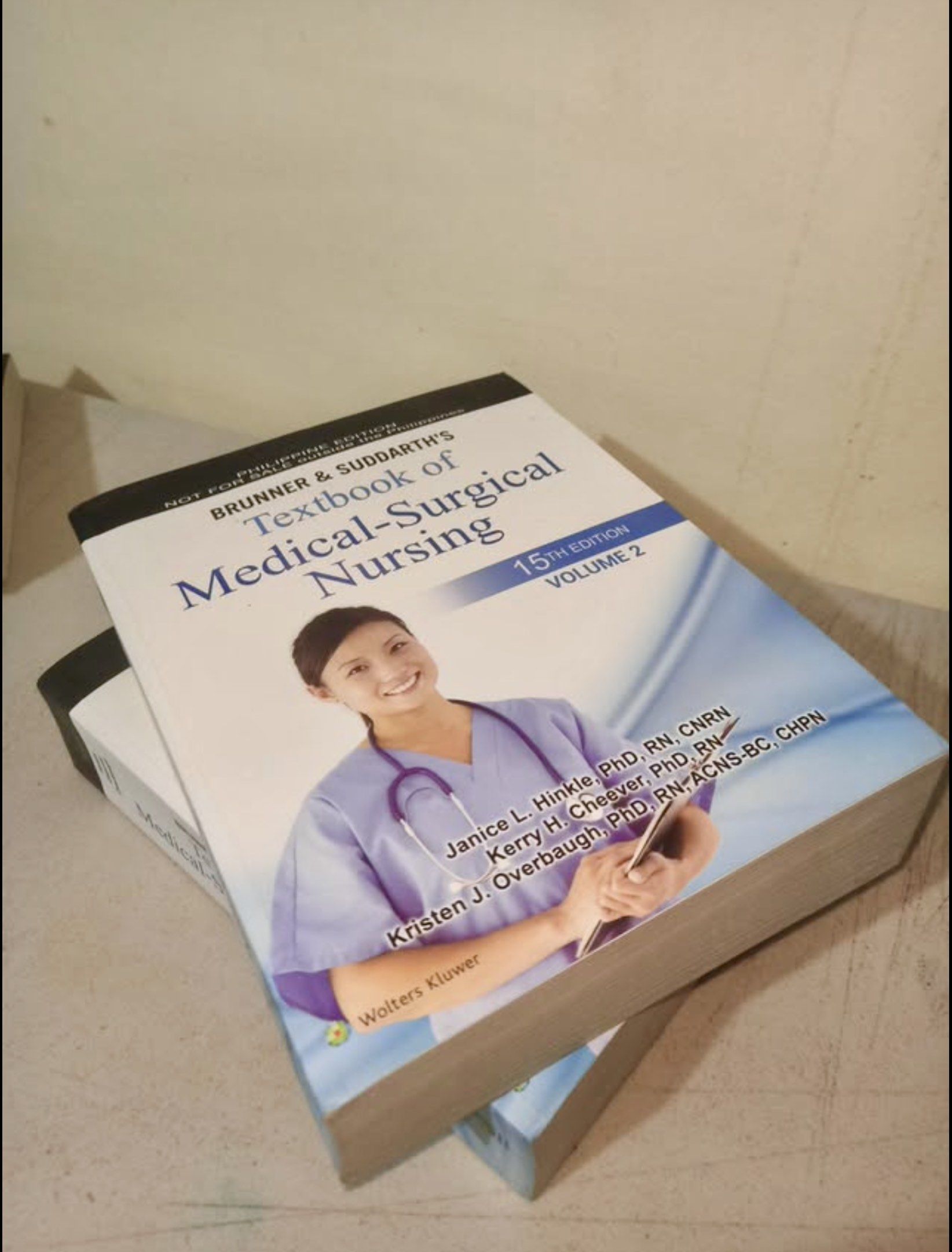 Medical Surgical Nursing 15th ed. (Category: Medical Supplies & Tools) located in Manila. Submitted by 2021114083223 (Listing ID 1417266646, Image 1). Description: Medical Surgical Nursing 15th ed. Negotiable for sure buyers only 🥰❤️ Ship nationwide.