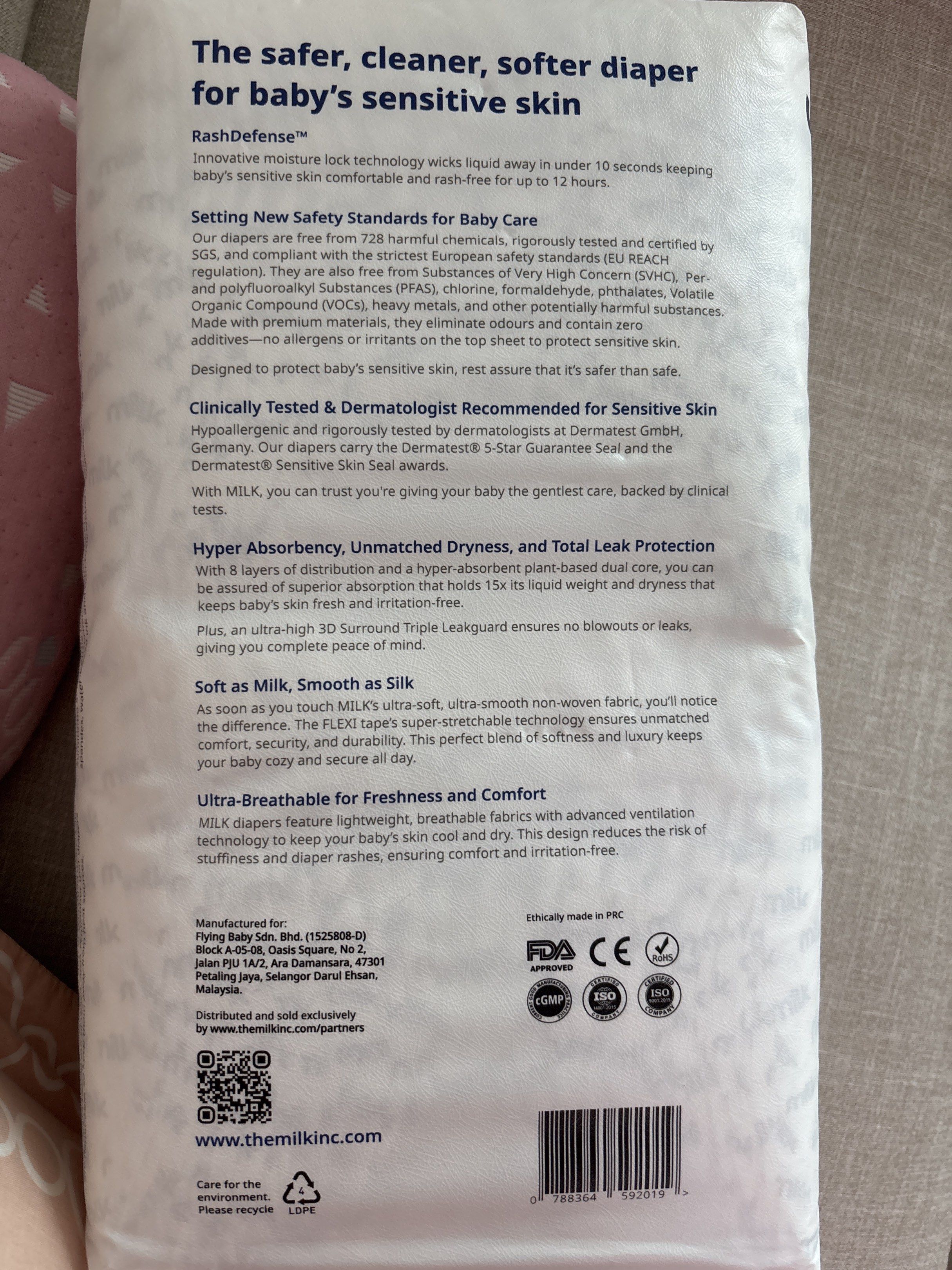 Milk Rash Away! Baby Diapers - Size S (taken 2 diaper now 46 remaining ...