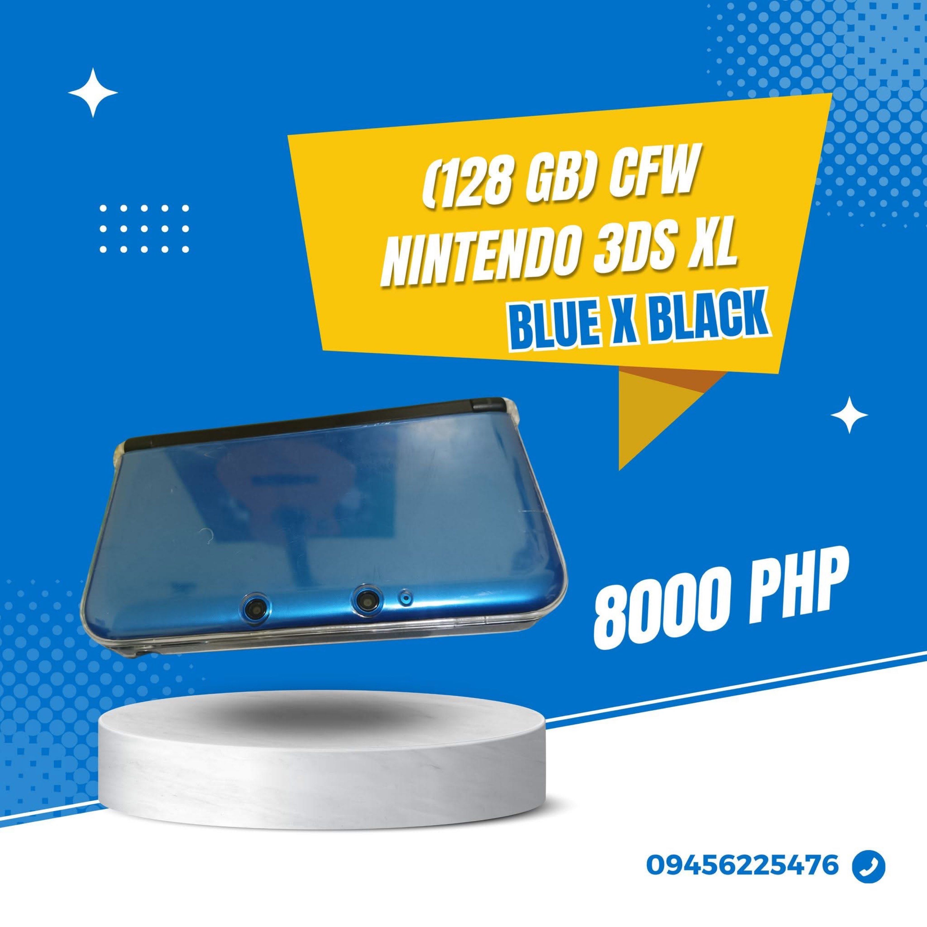Nintendo 3DS XL "Blue Black" (128GB CFW) (Category: Nintendo) located in Paranaque City. Submitted by lxtrgianne (Listing ID 1417342016, Image 3). Description: 🎮 Nintendo 3DS XL "Blue Black" (128GB CFW) Price: ₱8,000 only! (Price may change without prior notice) ✅ Inclusions & Specs: • Case and charger included • Crisp, responsive buttons • All buttons are fully functional • Camera works perfectly and has great quality • H-Shop Installed – downl
