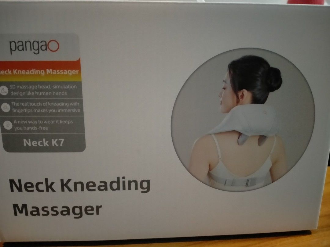 Pangao Neck Kneading Massager K7 (Category: Massage Devices) located in Manila. Submitted by yojmargallo1791 (Listing ID 1417398909, Image 1). Description: - Pangao Neck Kneading Massager K7 - 3D massage heads for a human-hand simulation - Designed to be worn around the neck - Comes with a user manual - Color: Gray.