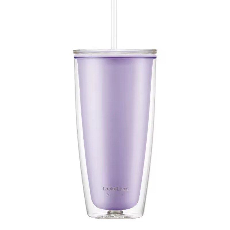 Pastel Cold Drinks Water Cups with Straw 750ml (Category: Water Bottles & Tumblers) located in Cebu City. Submitted by mendycloset (Listing ID 1417306401, Image 2). Description: Comes with box and straw brush for cleaning Double wall and sturdy Colors: Ivory and Purple 750ml.
