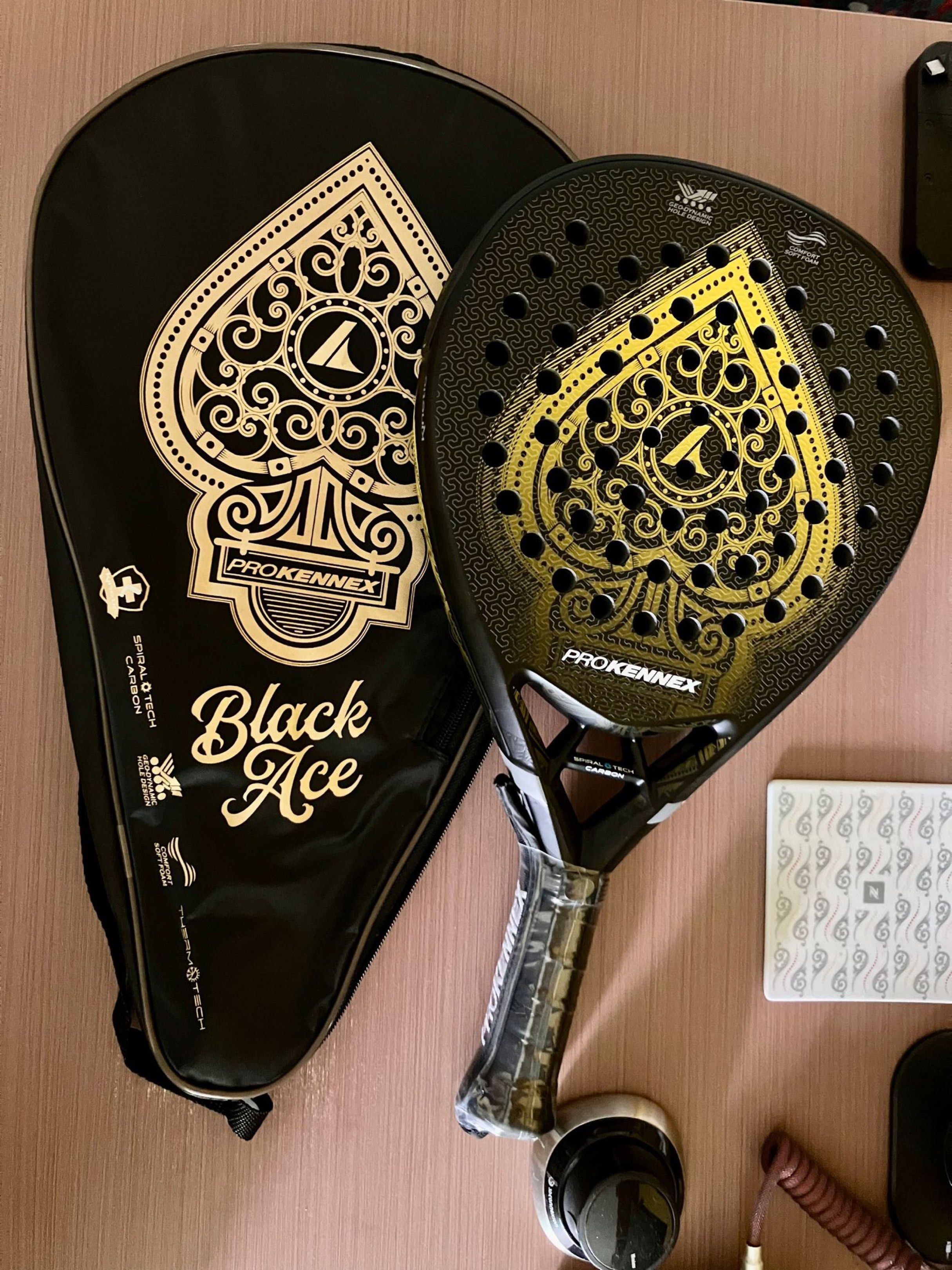 Pro Ace Racket Chart Prokennex Black Ace Padel Racket with Case, Sports Equipment, Sports ...