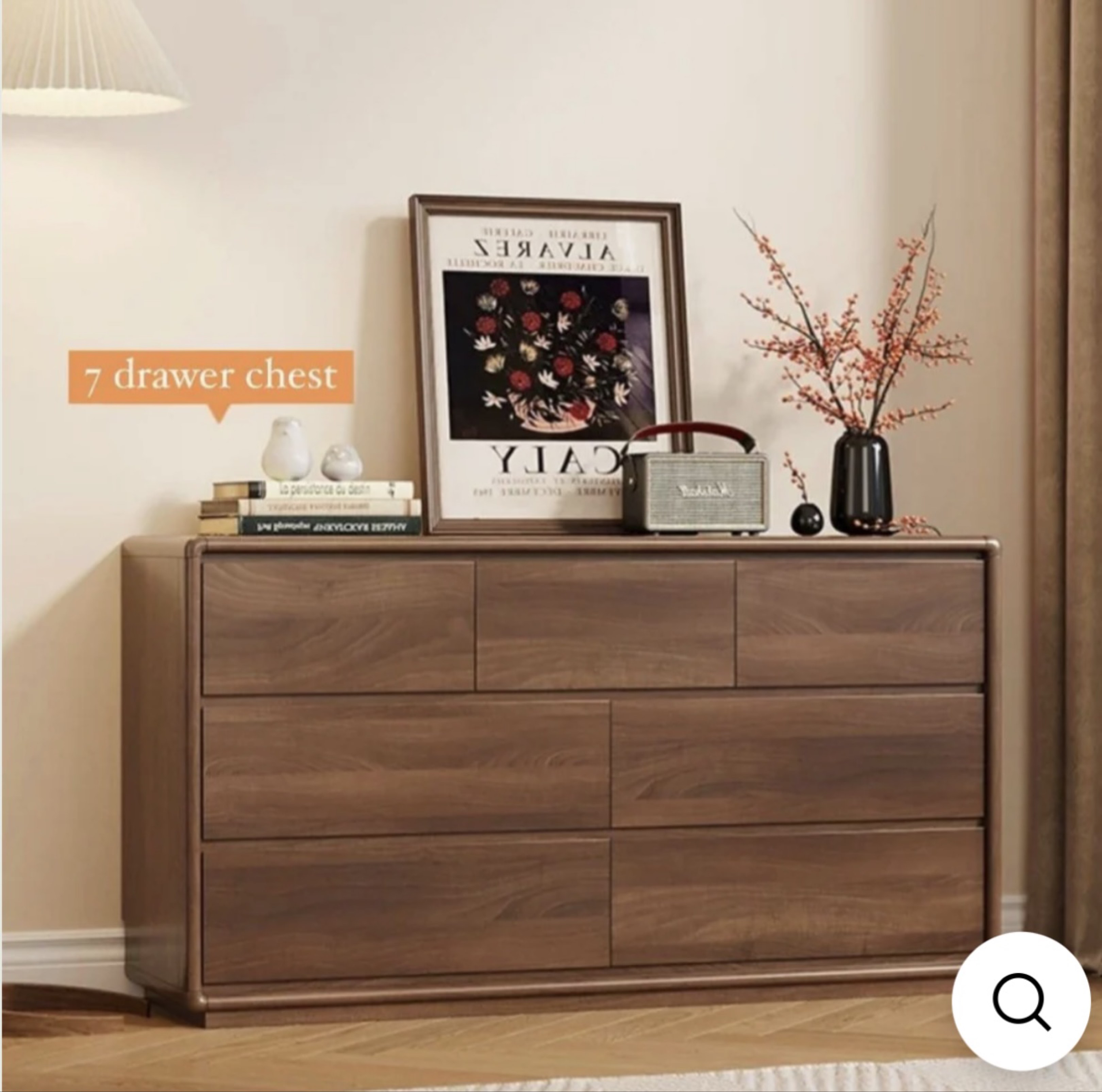 Radical Rustic Radical Homes MUNDI Rustic Walnut Dresser (7 Drawers), Furniture & Home ...
