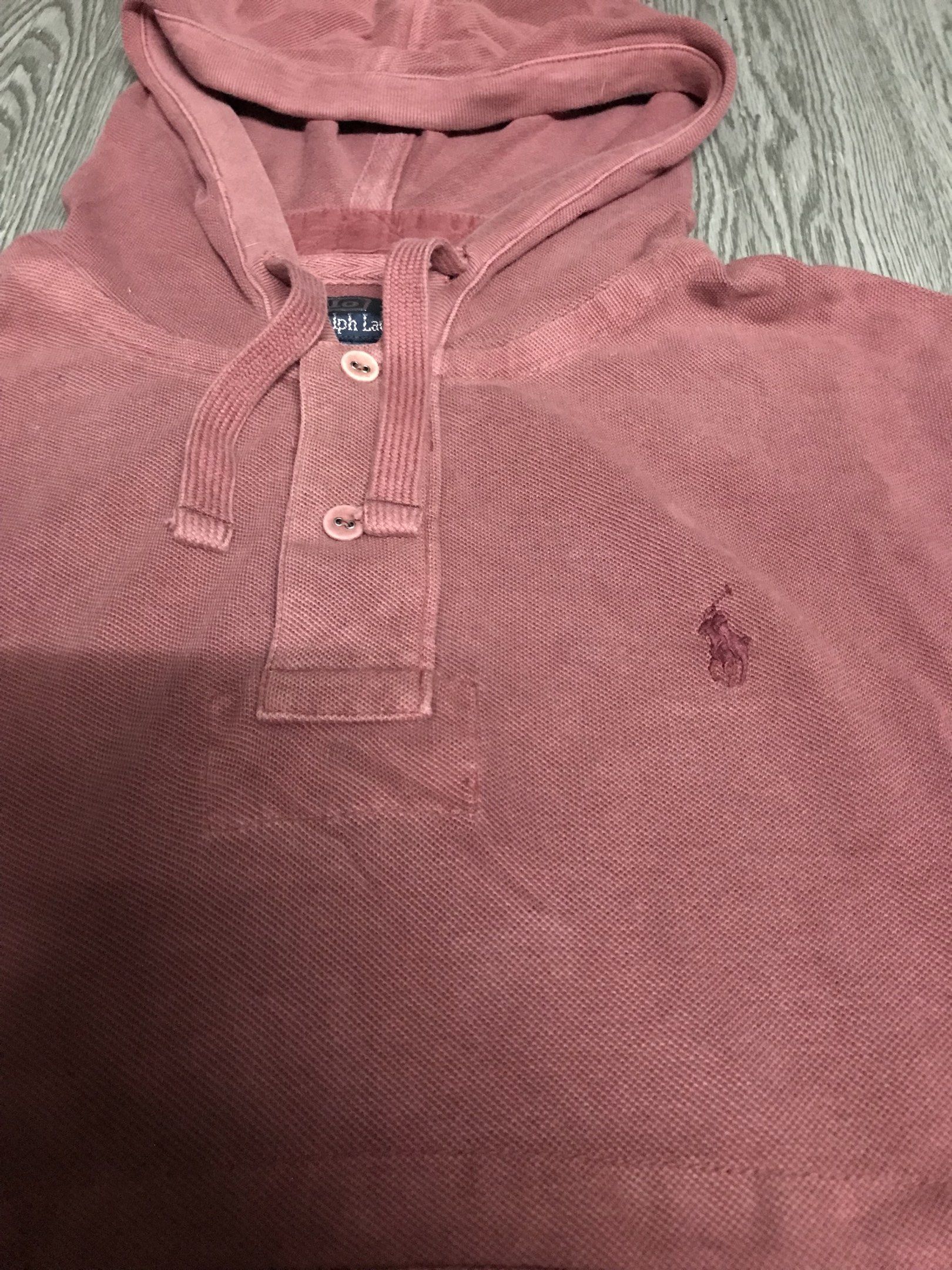 Ralph Lauren Polo Hoodie (Category: Hoodies) located in Manila. Submitted by z_ware (Listing ID 1417358520, Image 2). Description: - small to medium 20W/25L (not sure) - 8/10 condition and color rate - freeshipping (jnt) - lalamove can do but not free sf - no COD.