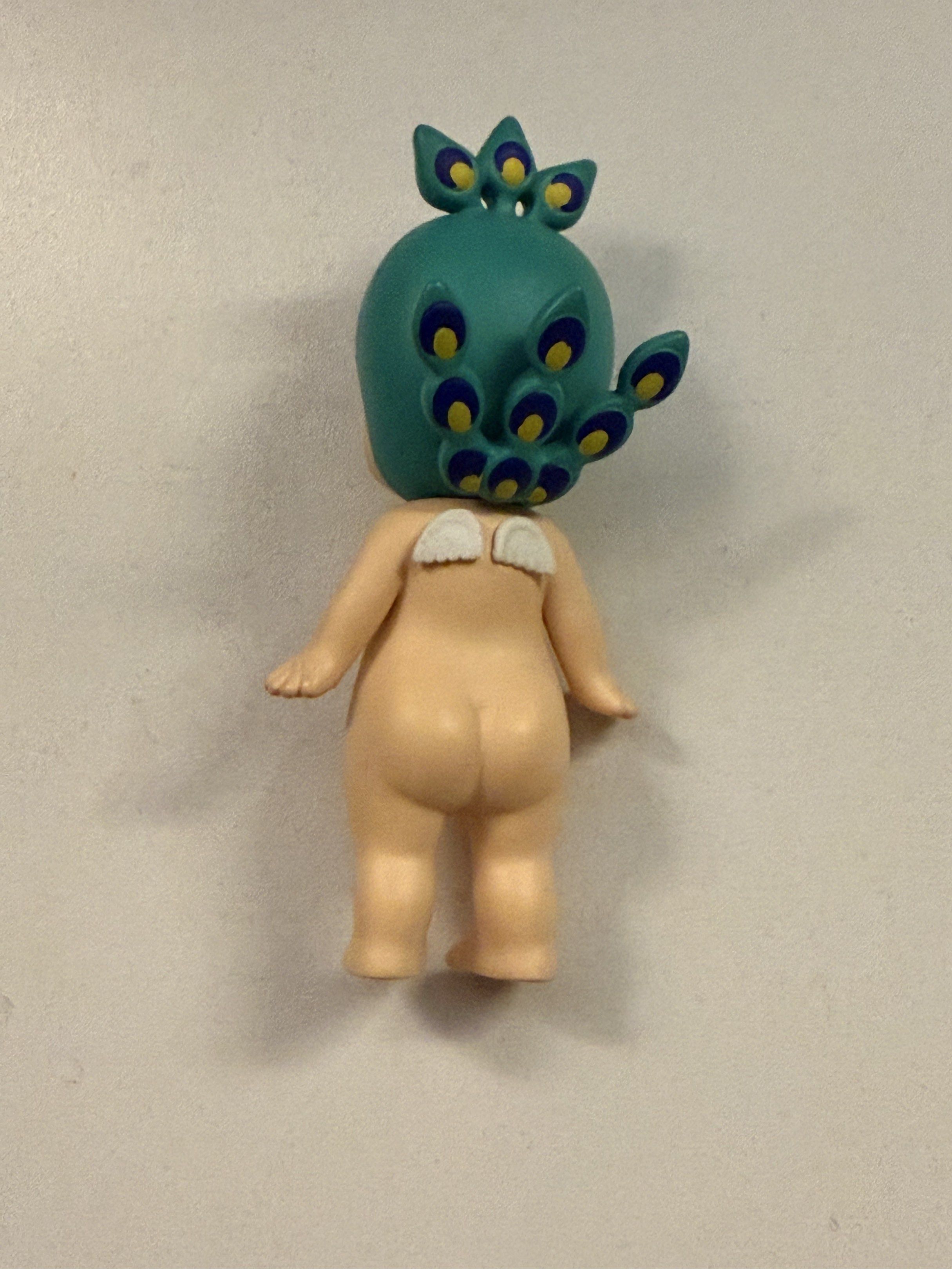 Sonny Angel Peacock Figurine [w/ crochet shorts) (Category: Designer & Blind Box Toys) located in Imus. Submitted by tinenen (Listing ID 1417381449, Image 2). Description: rfs: need funds has light marks as seen in the pictures. TAFT AREA.