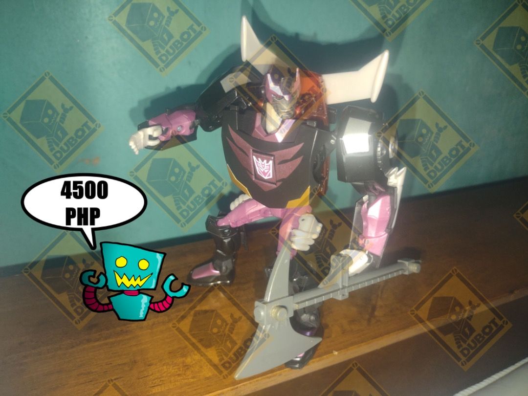 TRANSFORMERS ANIMATED HYPER HOBBY EXCLUSIVE BLACK RODIMUS MINOR (Category: Action & Battle Toys) located in Navotas City. Submitted by christianmarkvidallo (Listing ID 1417253307, Image 1). Description: Transformers Animated Hyper Hobby Exclusive Black Rodimus Minor Figure is Complete Great Paint Apps NO ENERGON BOW AND MISSILES NO BOX AND MANUAL FREE ENERGON BLASTER FREE BROAD AXE 4500 PHP (LAST PRICE) Item Location: Project 8, Quezon City Payme