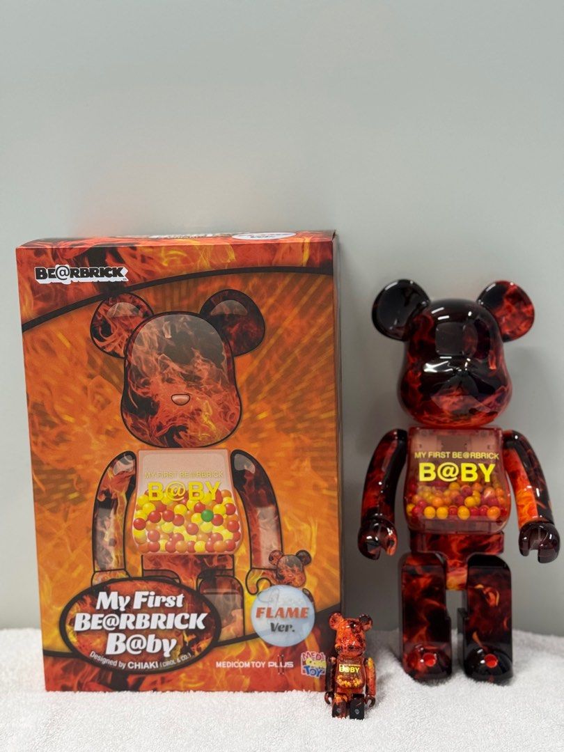 BE@RBRICK My First B@BY Flame Ver. 400% and 100%, Hobbies & Toys, Toys ...