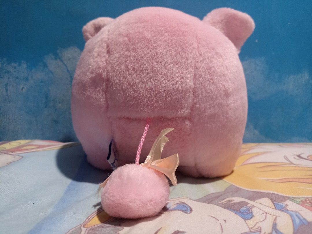 Blue Magic: Pink Pig (Medium Size) (Category: Plushies & Soft Toys) located in Manila. Submitted by hobbymo_koleksyon.ph (Listing ID 1417577149, Image 2). Description: - Adorable pink pig plush toy - Soft and huggable - Features a cute round face and small ears - Comes with a curly tail - Includes a small pink ball attached to a string - Ideal gift or addition to any plush collection - 100% authentic blue magic stuffed toys.